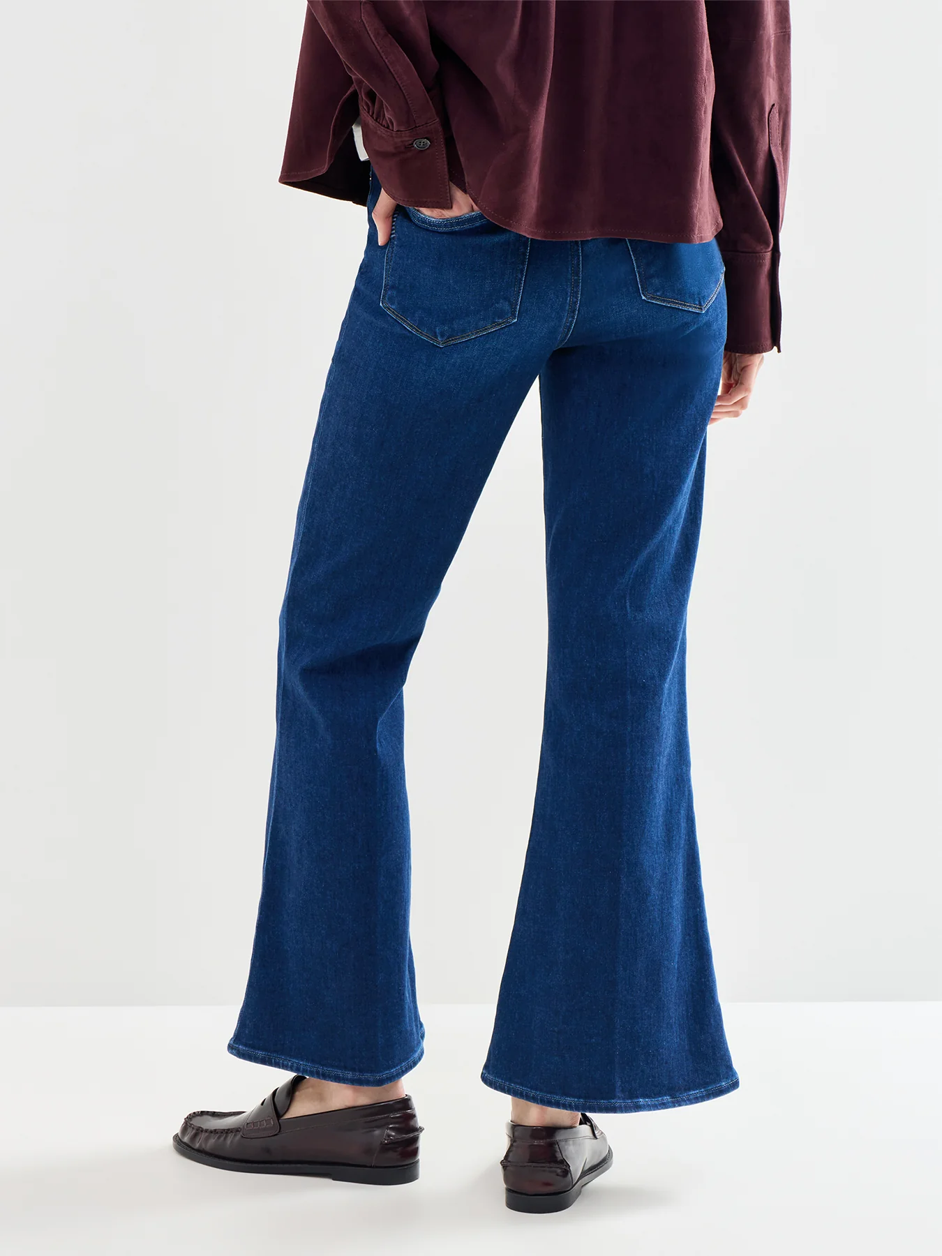 Marlow Skimmer Flare Jeans Blue - Image 5