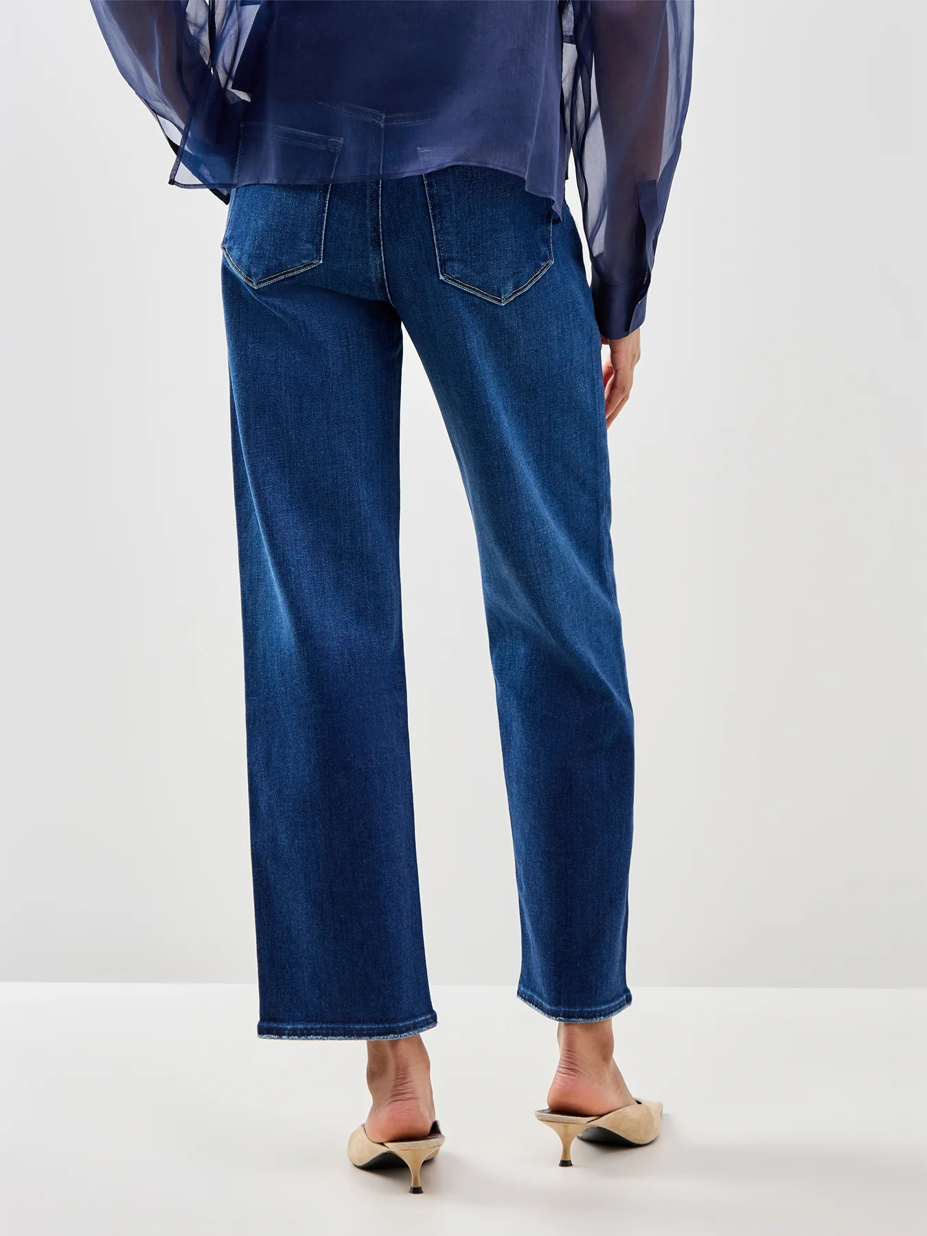 Mason Straight Ankle Jeans Blue - Image 5