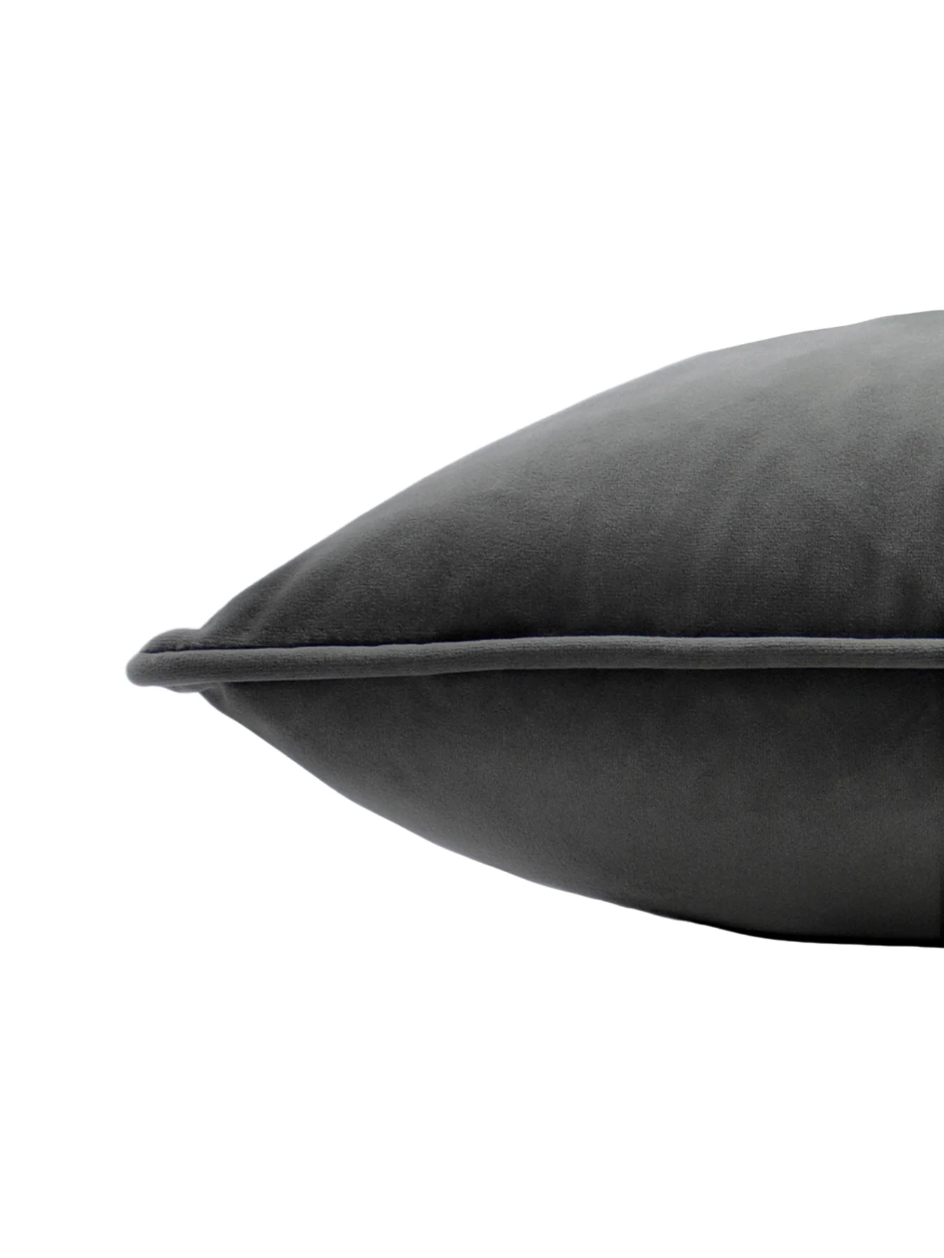 Hortus Feather Rich Cushion 50 x 50cm Charcoal - Image 4