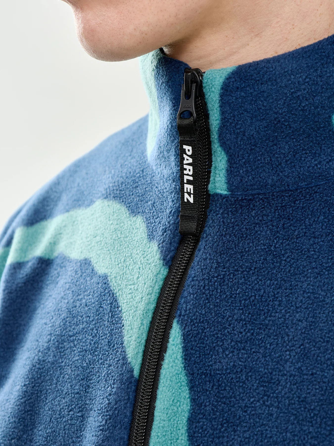 Chevy 1/4 Zip Fleece Blue - Image 3