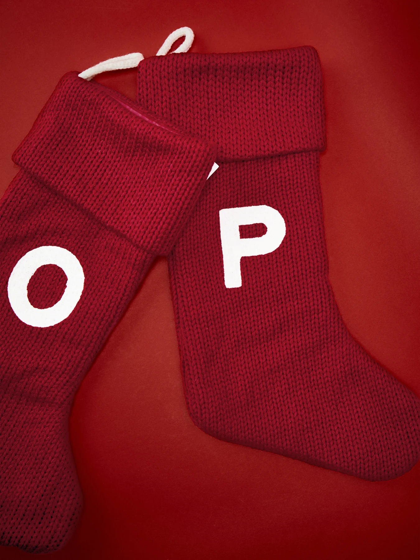 Alphabet Velvet Christmas Stocking P - Image 2