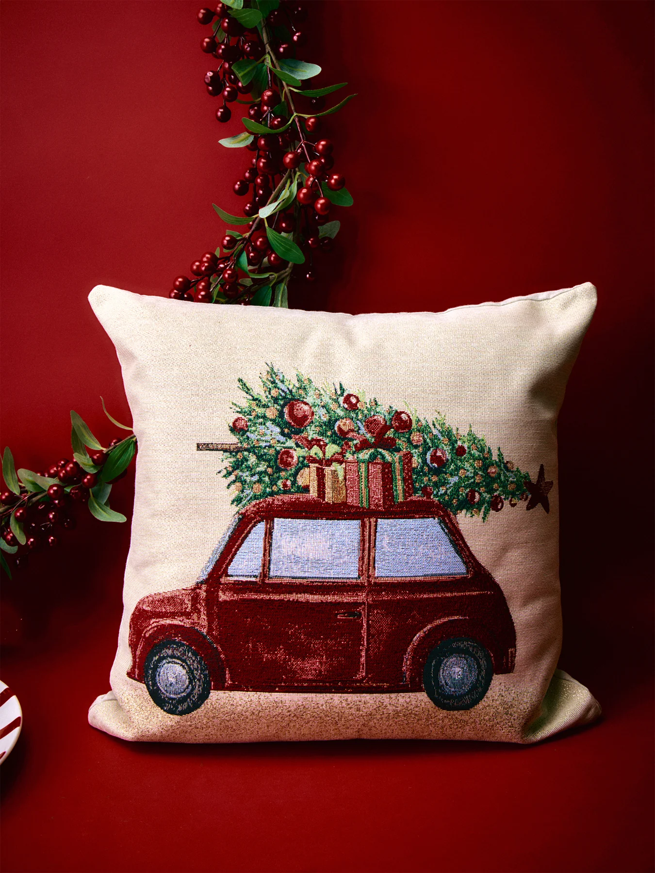 Driving Home for Christmas Cushion - Image 2
