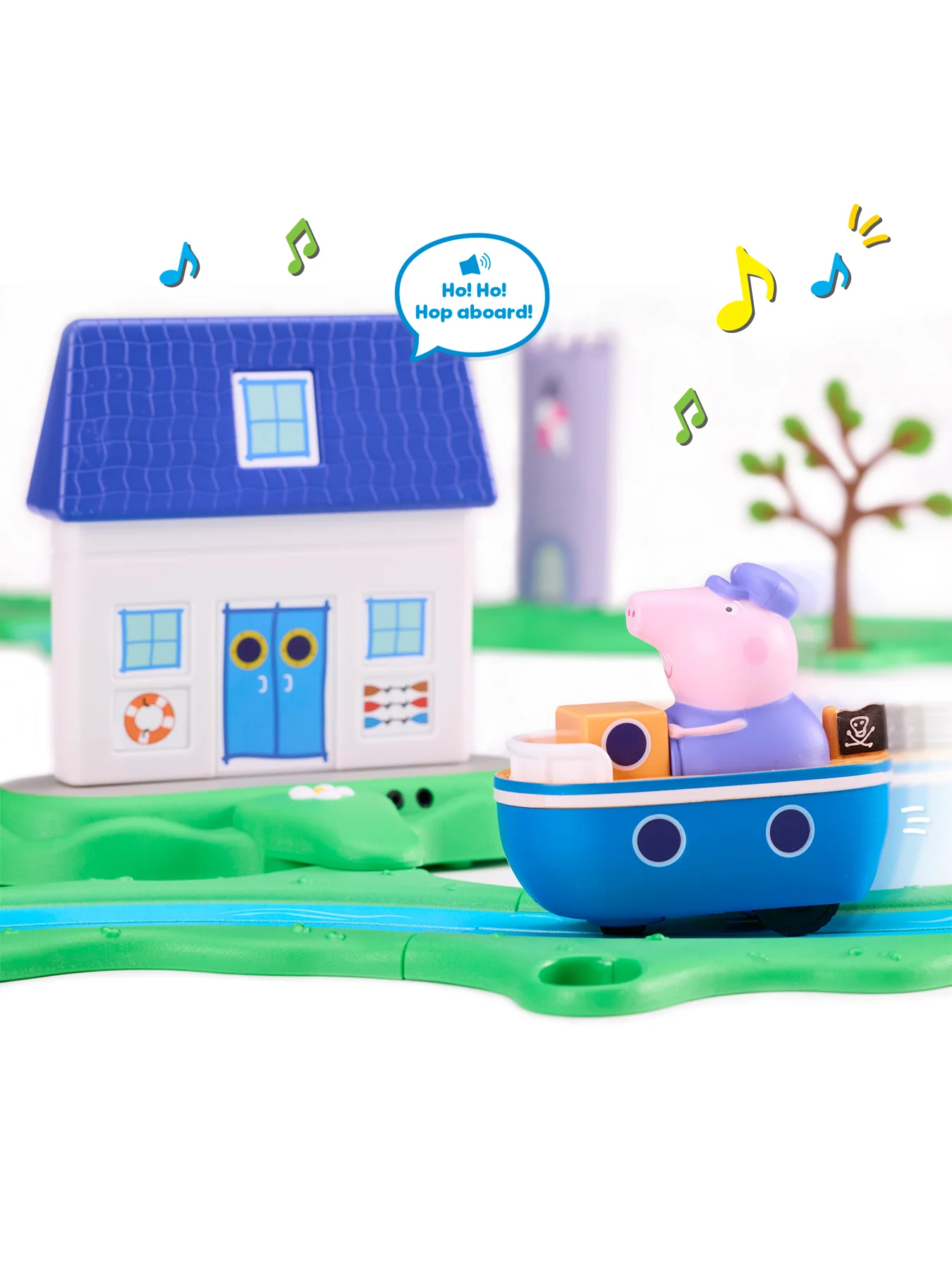 Peppa Pig Whizz Around Bobbing Along Boat Set - Image 3