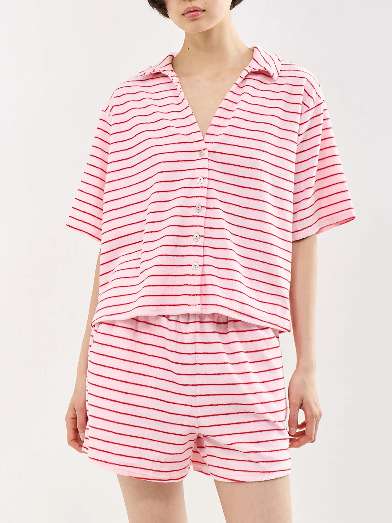 Kay Frotte Short Sleeve Shirt Multi - Image 4
