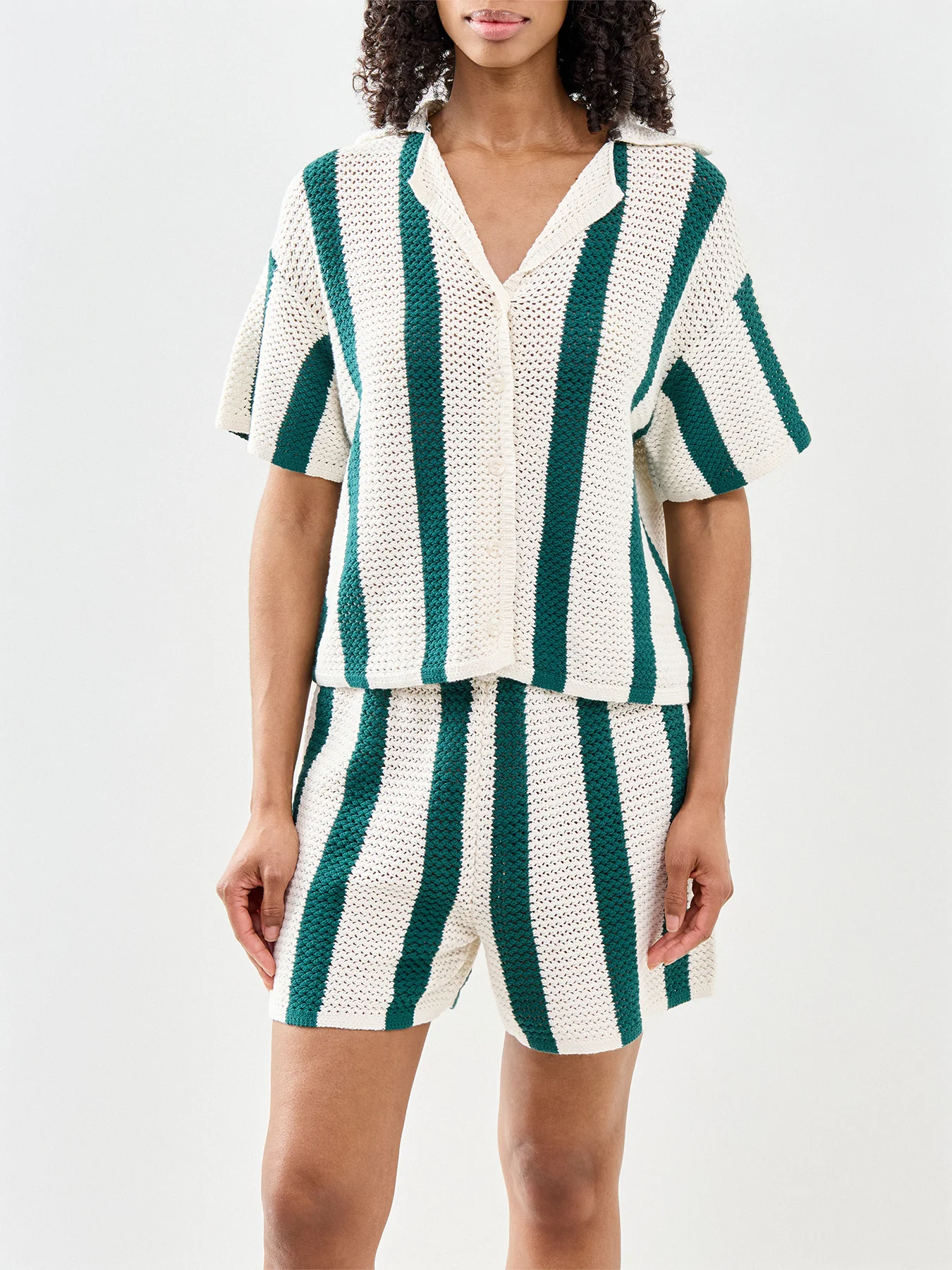 Kenzie Short Sleeve Shirt Green - Image 4