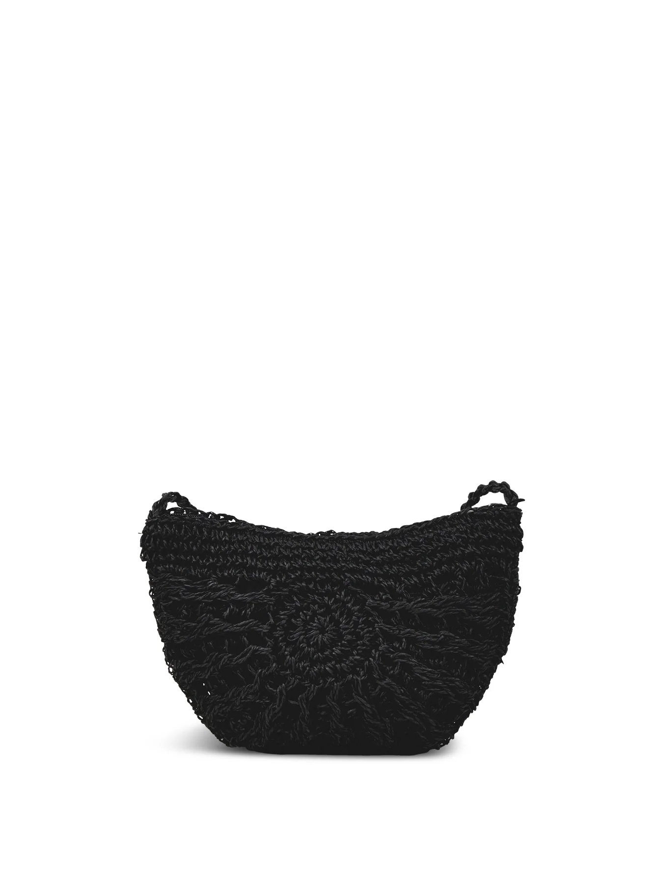 Lona Half Moon Crossbody Bag Black - Image 3