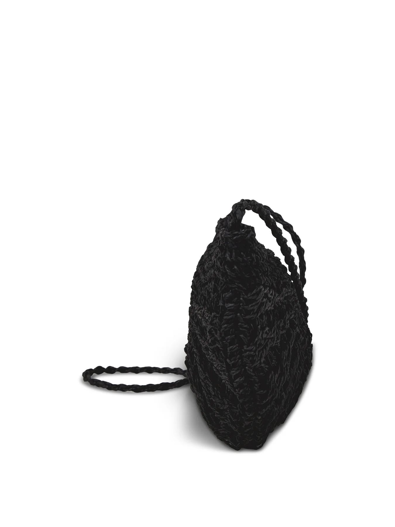 Lona Half Moon Crossbody Bag Black - Image 4