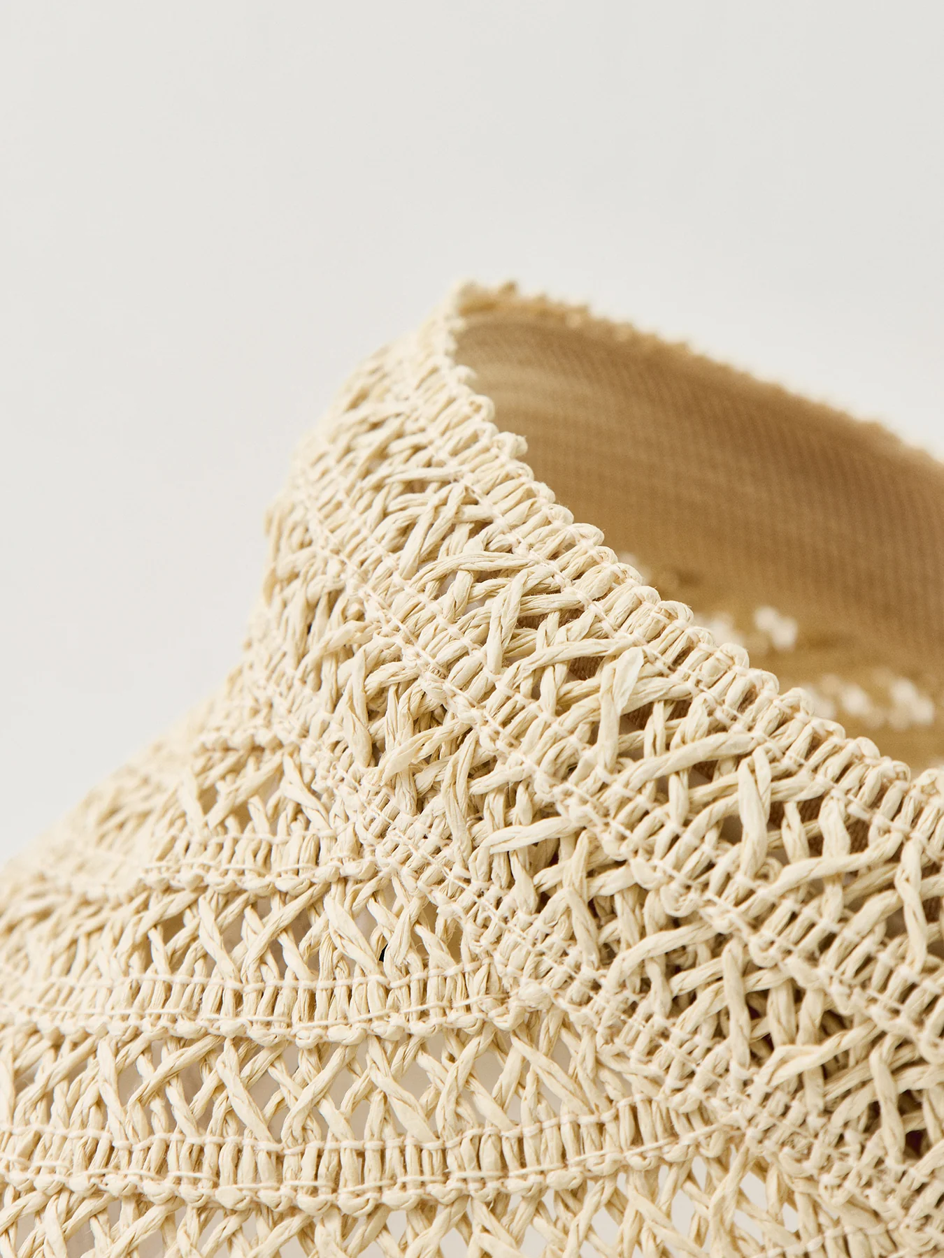 Pcbonnie Straw Cap Hat Beige - Image 3