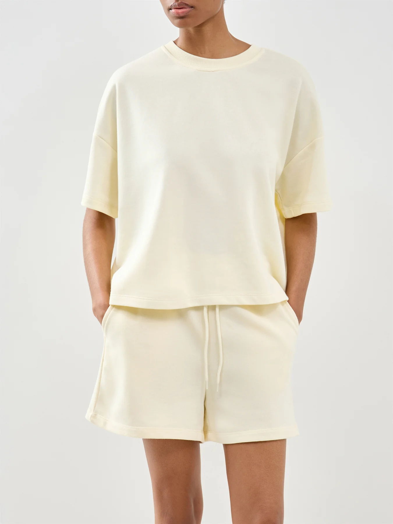 Chilli Summer Loose Fit T-Shirt Cream - Image 4