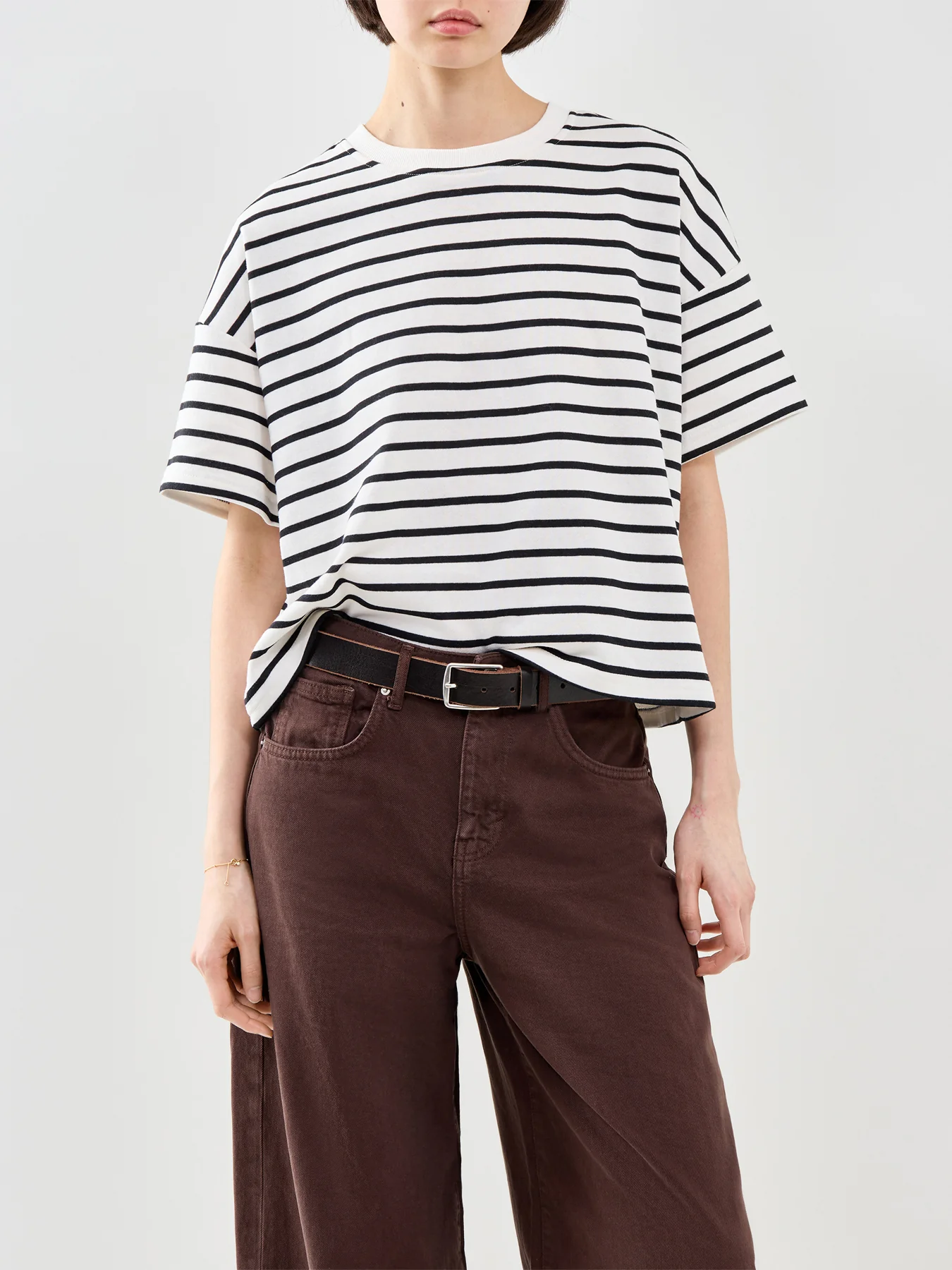 Chilli Stripe T-Shirt White - Image 4