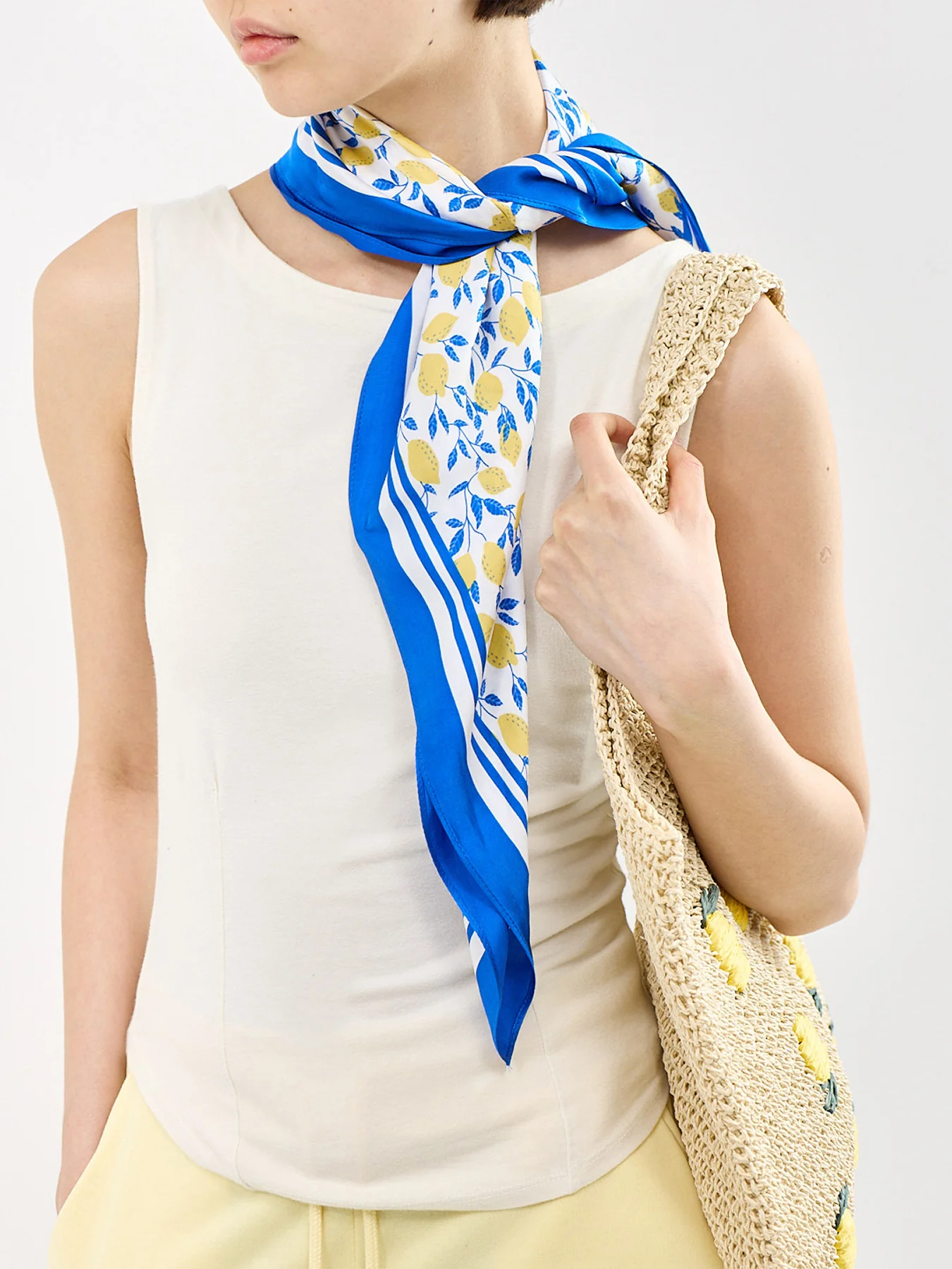 Jarina Square Scarf Blue - Image 2