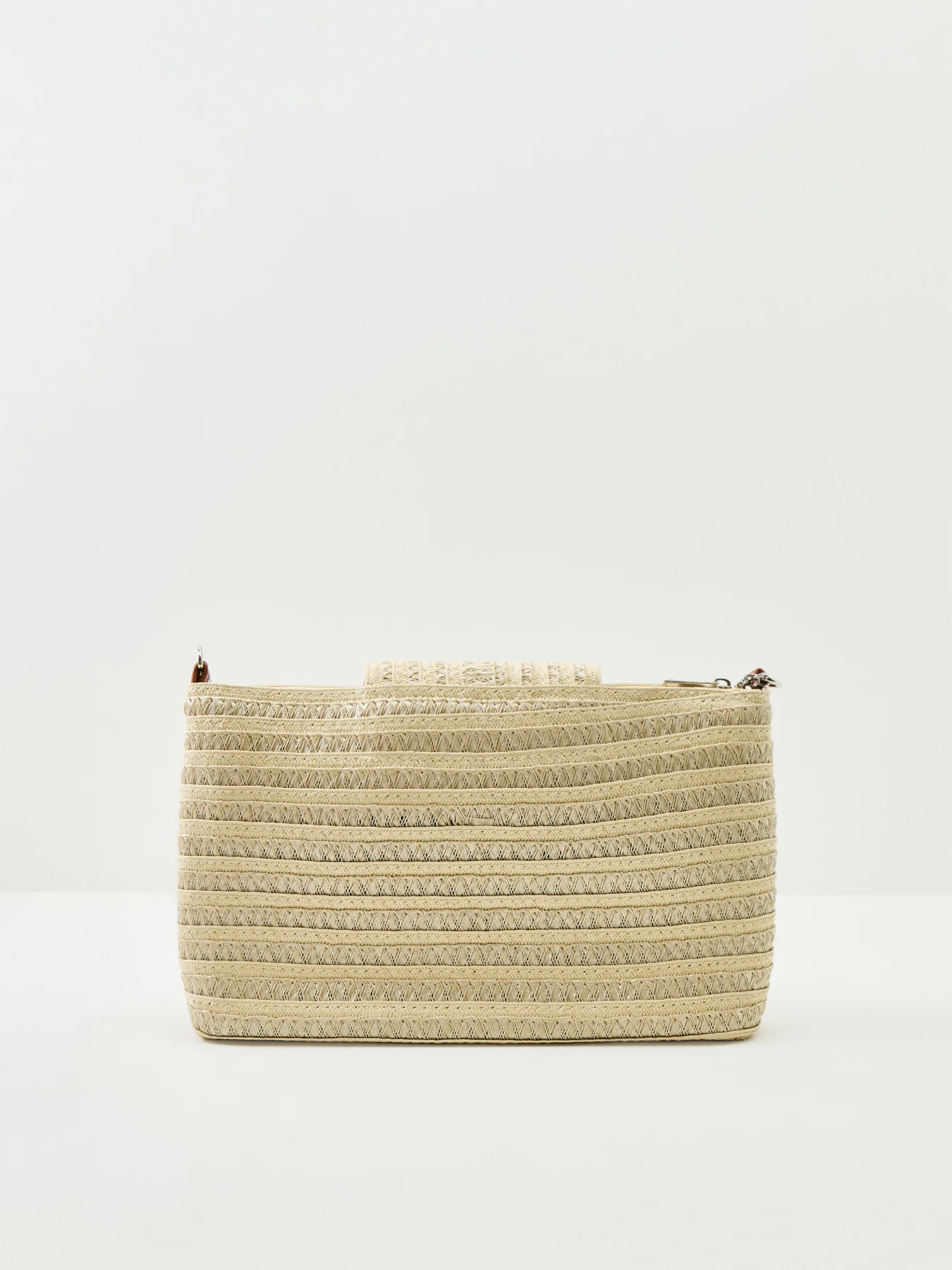 Pckonnie Straw Crossbody Bag Neutral - Image 3