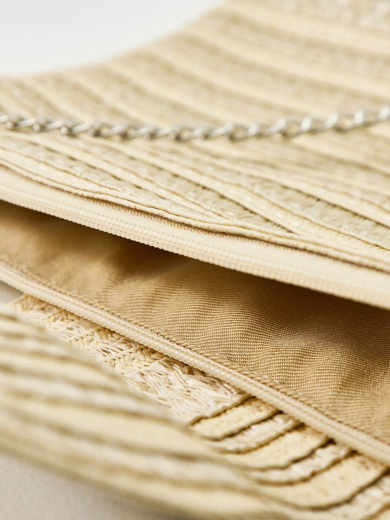 Pckonnie Straw Crossbody Bag Neutral - Image 4