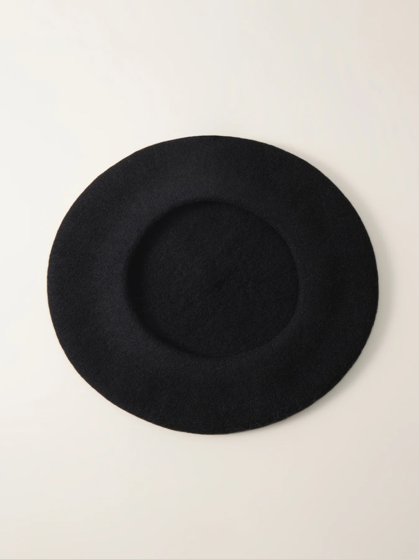 French Wool Beret Black - Image 3