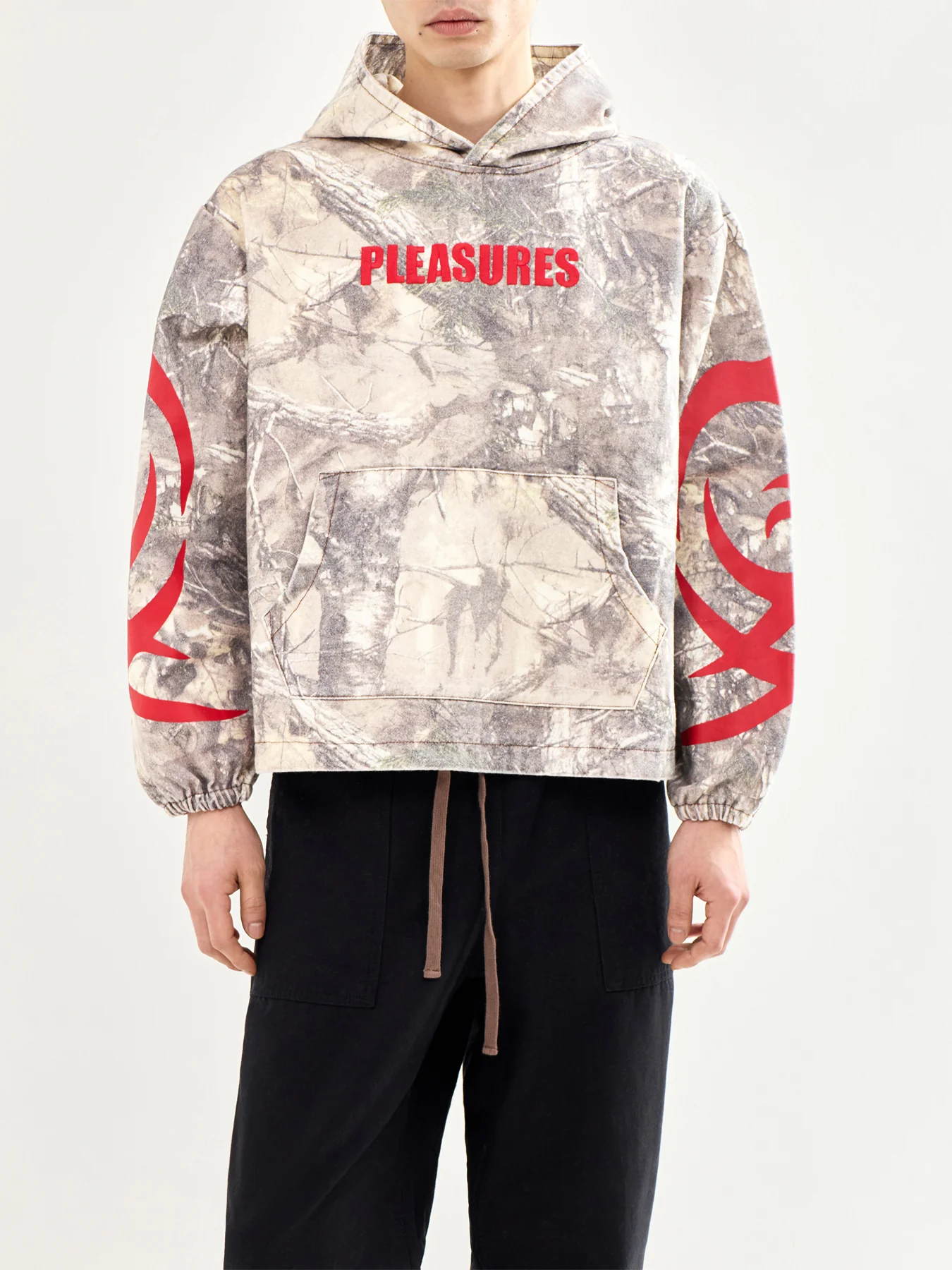 Hunt Canvas Poncho Hoodie Multi - Image 4