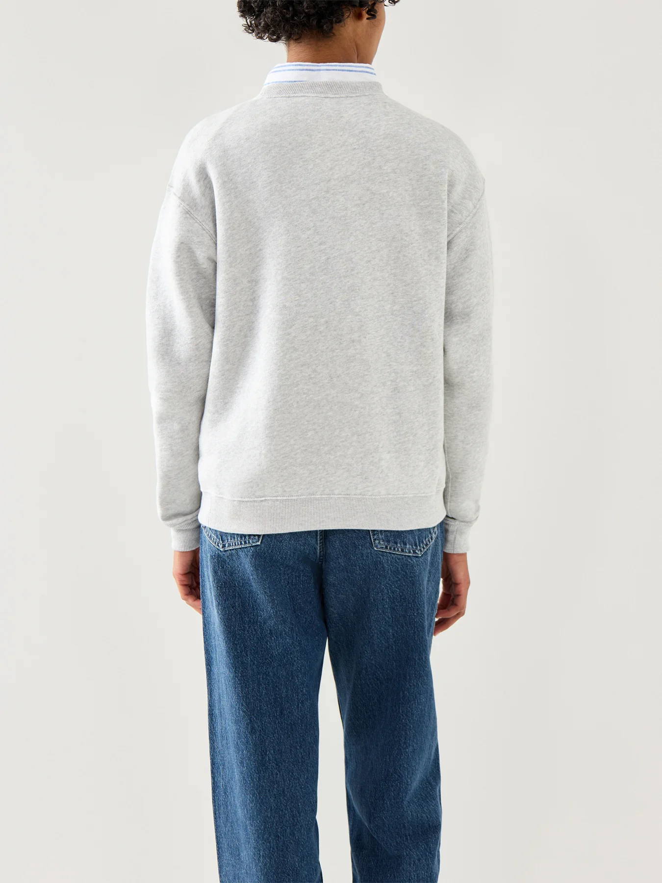 Bear Crew Neck Sweatshirt Grey - Image 5
