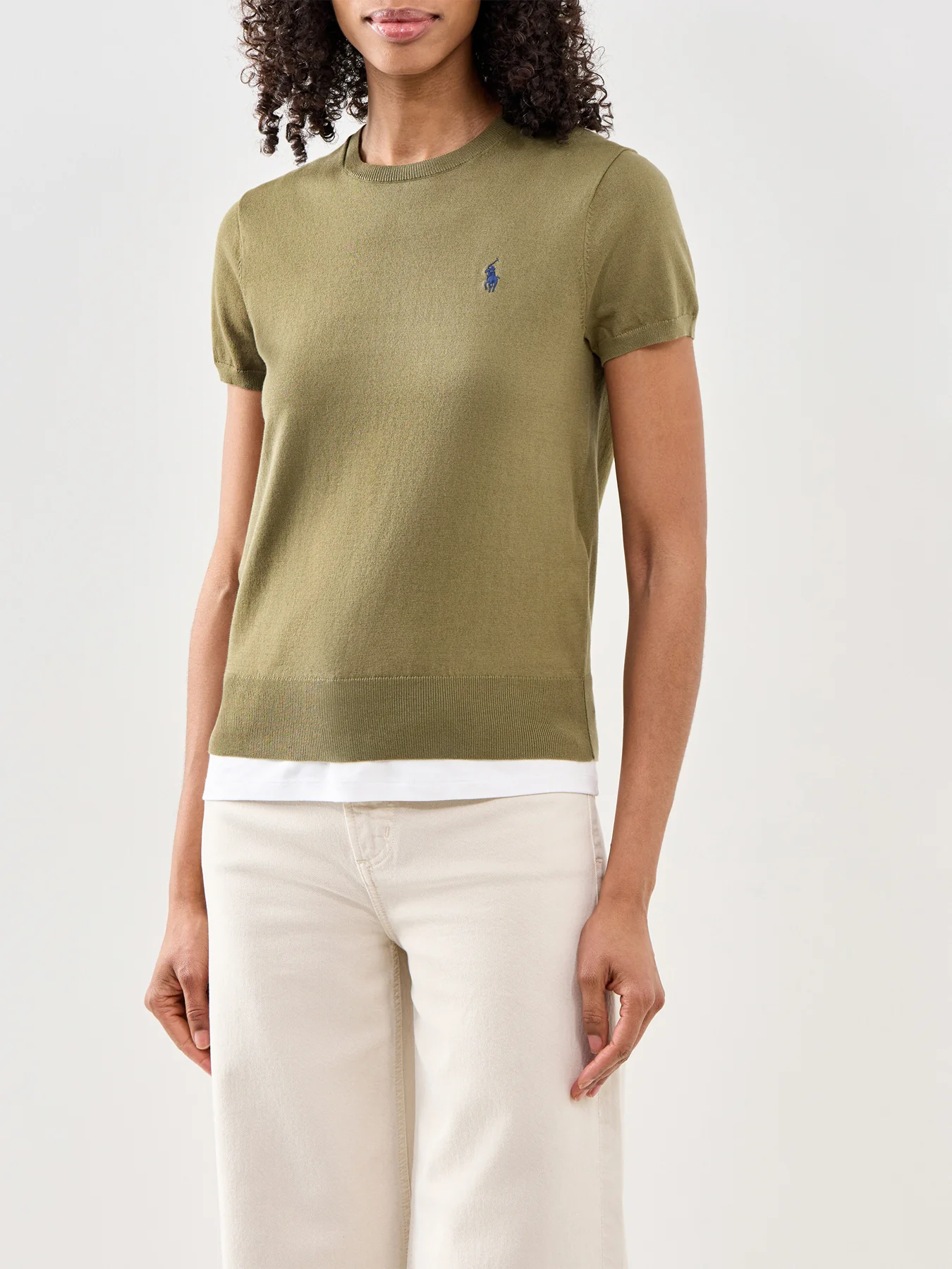 Short Sleeve Pullover Olive - Image 4