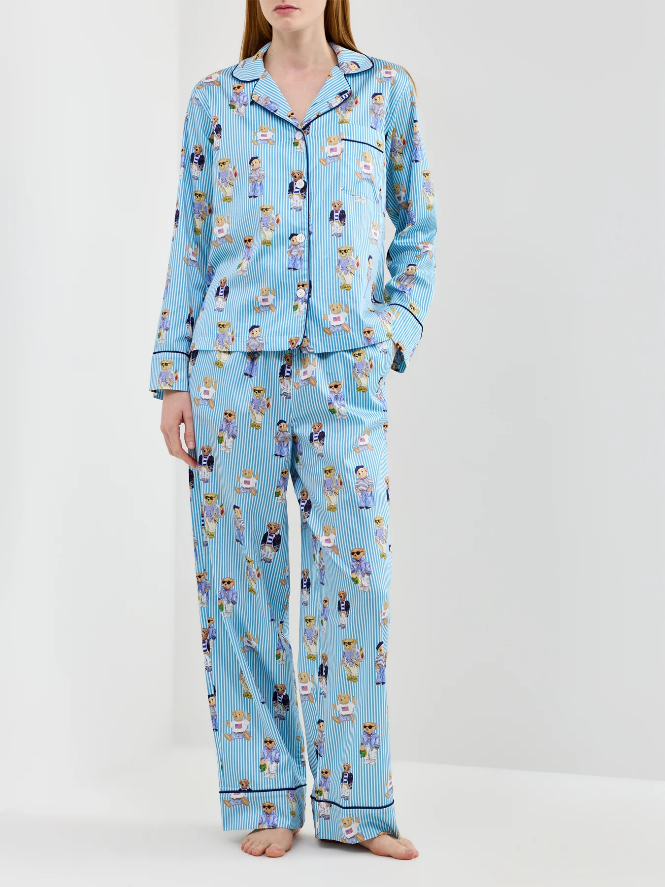 Iconic Oxford Bear Madison PJ Set Blue - Image 2