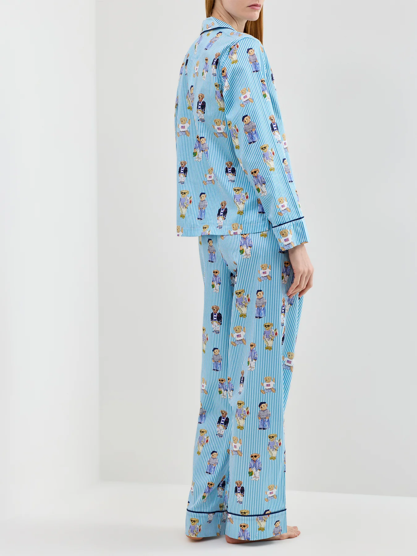 Iconic Oxford Bear Madison PJ Set Blue - Image 3