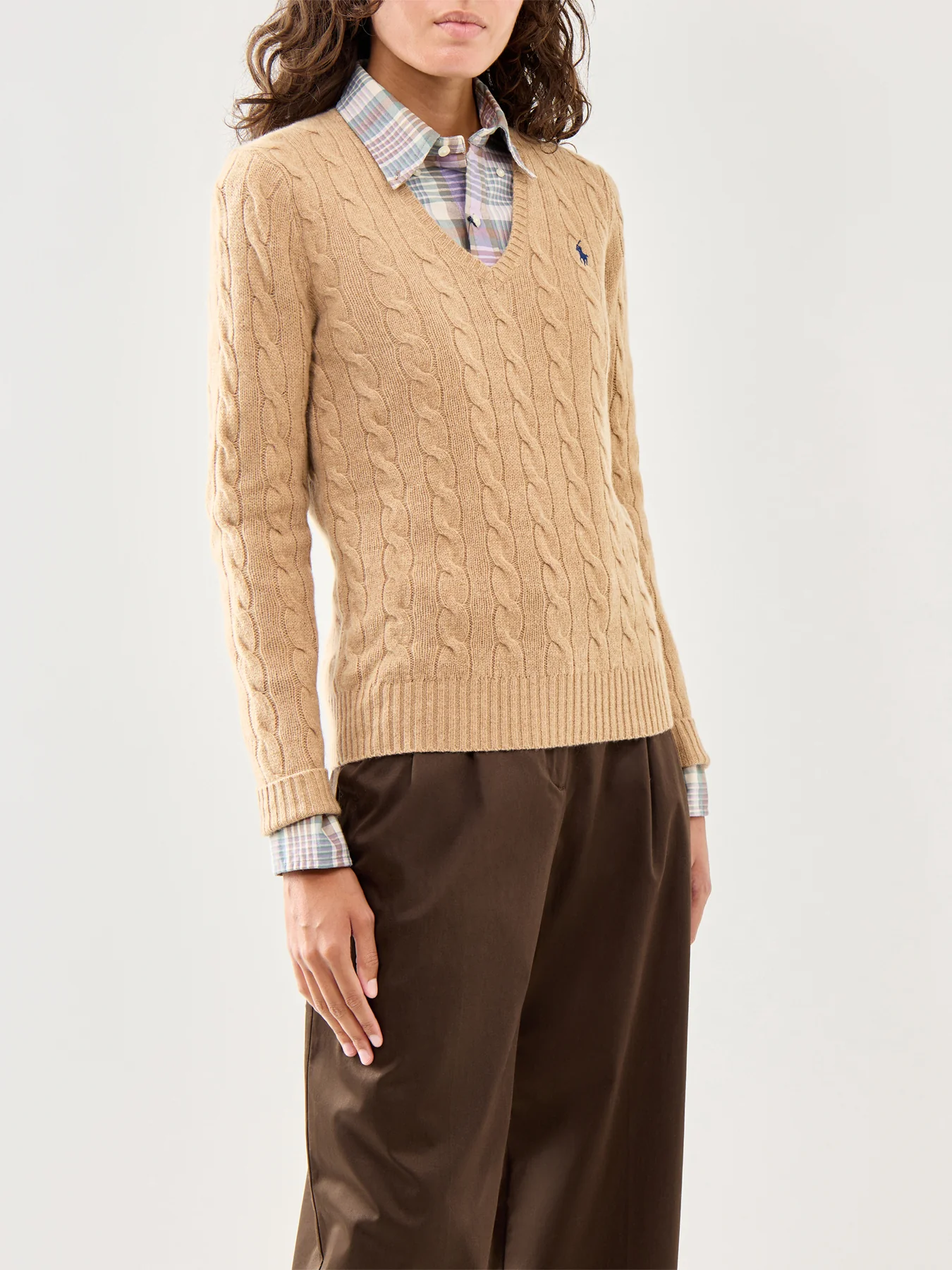 Kimberly Long Sleeve  Wool Pullover Brown - Image 4