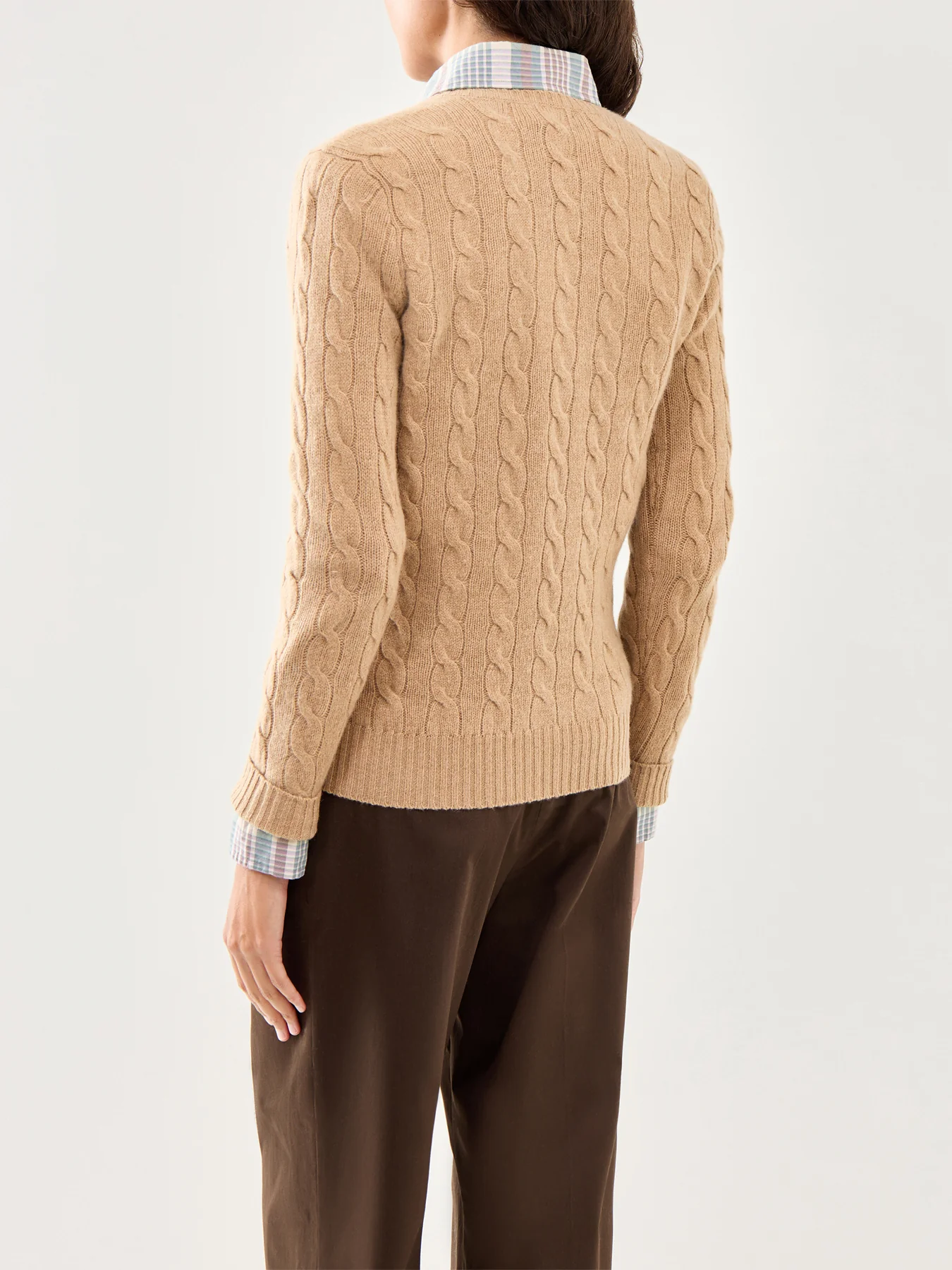 Kimberly Long Sleeve  Wool Pullover Brown - Image 5