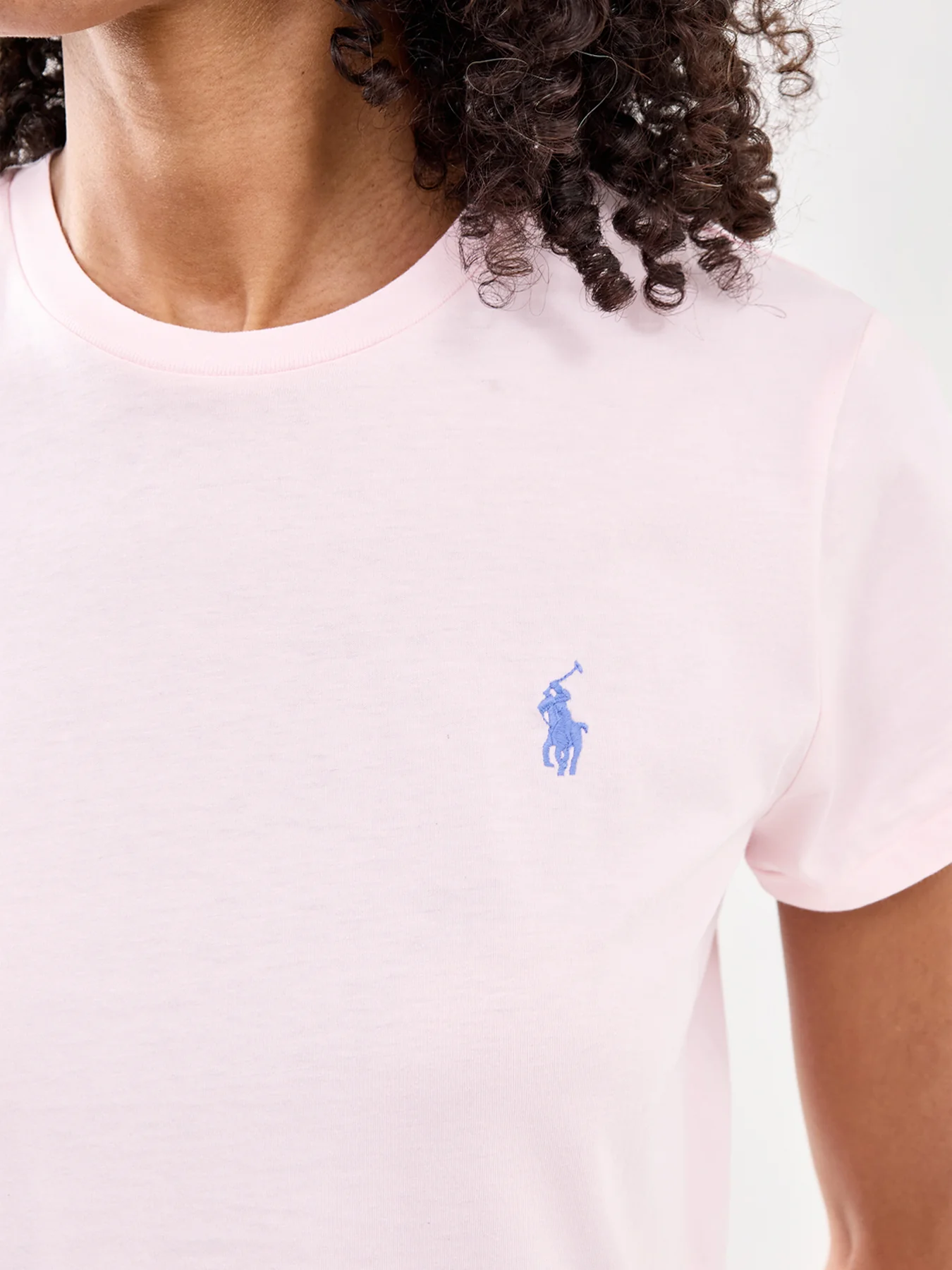 Cotton Short Sleeve T-Shirt Pink - Image 3