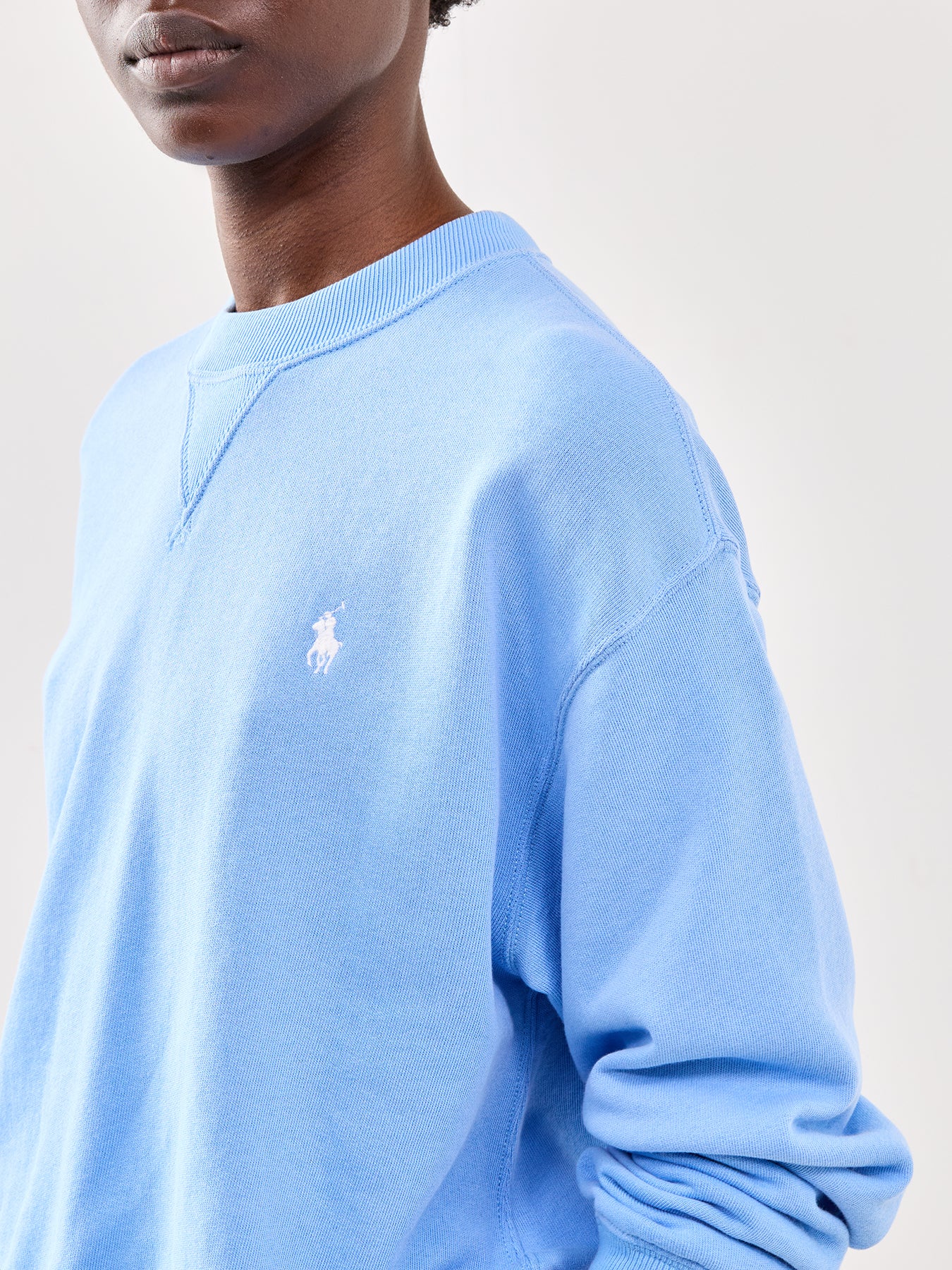 Knit Sweatshirt Blue - Image 3
