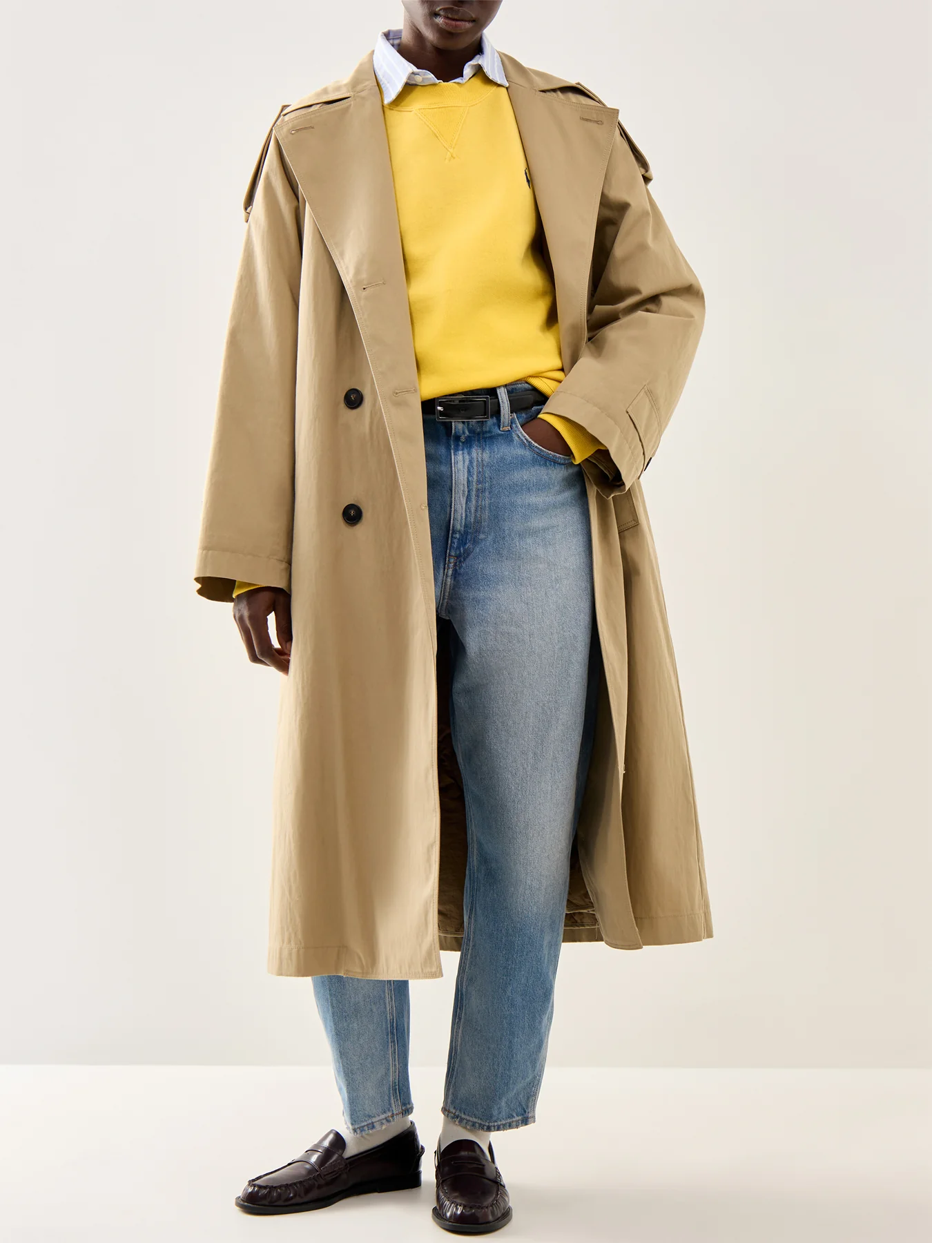 Knit Sweatshirt Yellow - Image 2