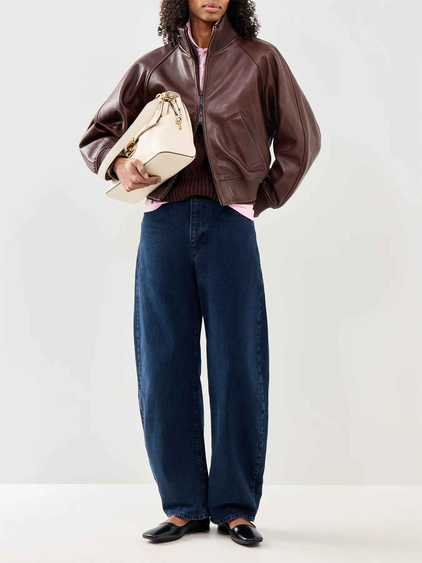 Leather Jacket Brown - Image 2