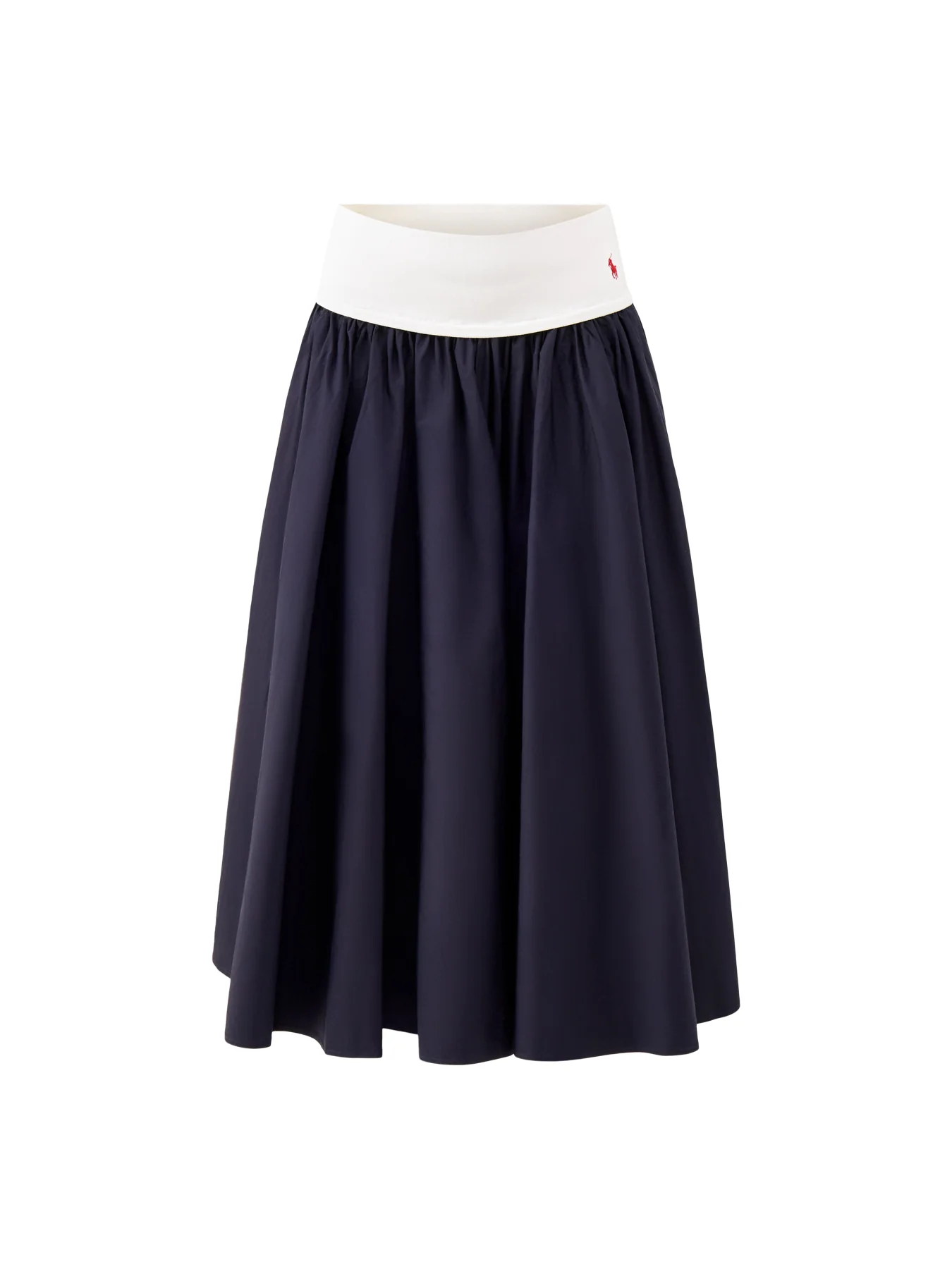 Midi A-Line Skirt Black
