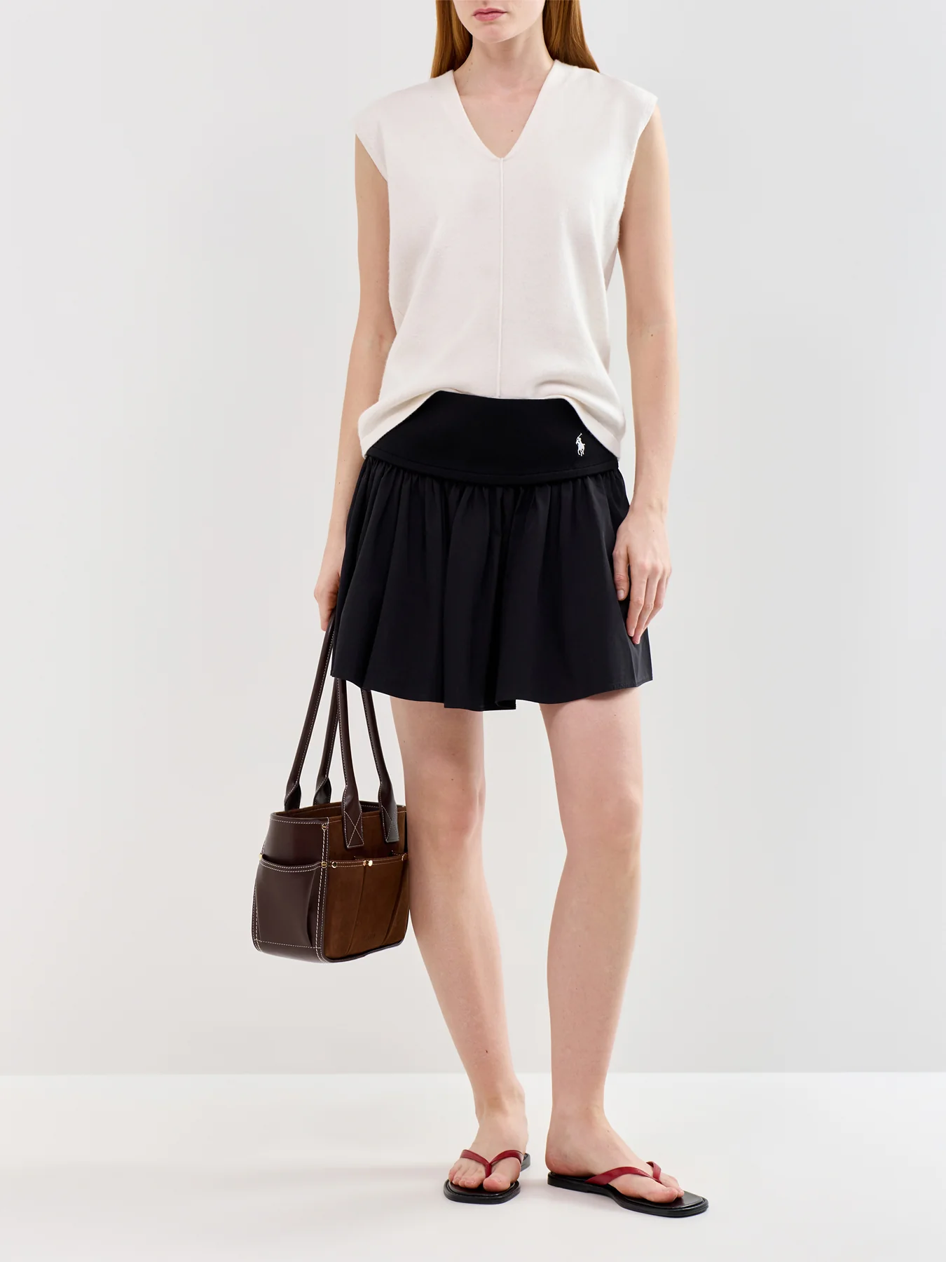 Mini A-Line Skirt Black - Image 2