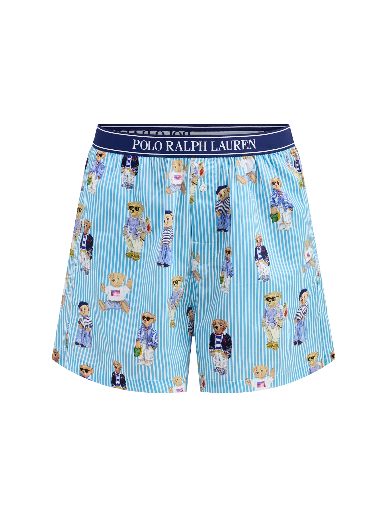 Shirting Stripes Sleep Boxer Blue