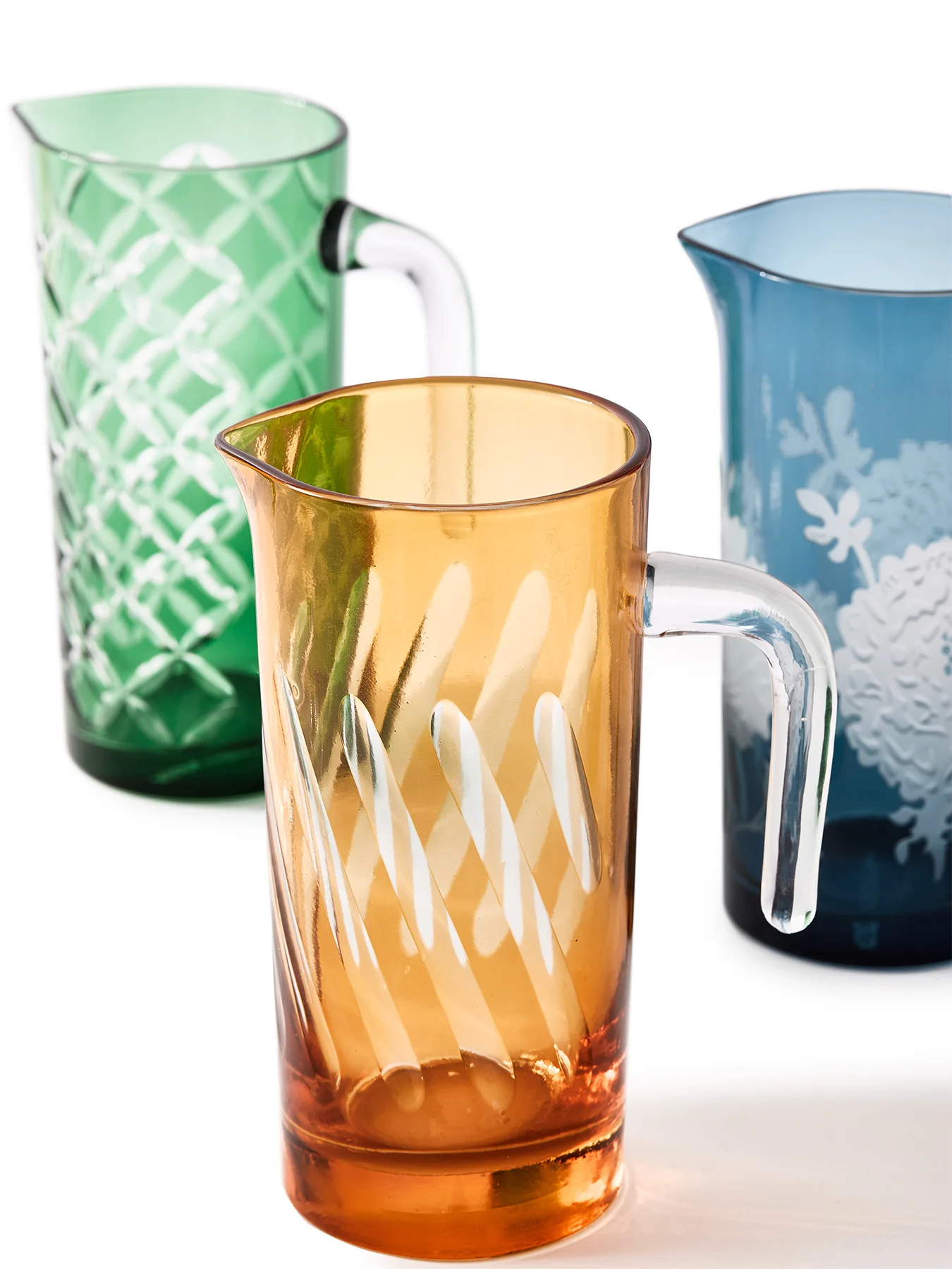 Cutting Pitcher Glass Jug - Image 2