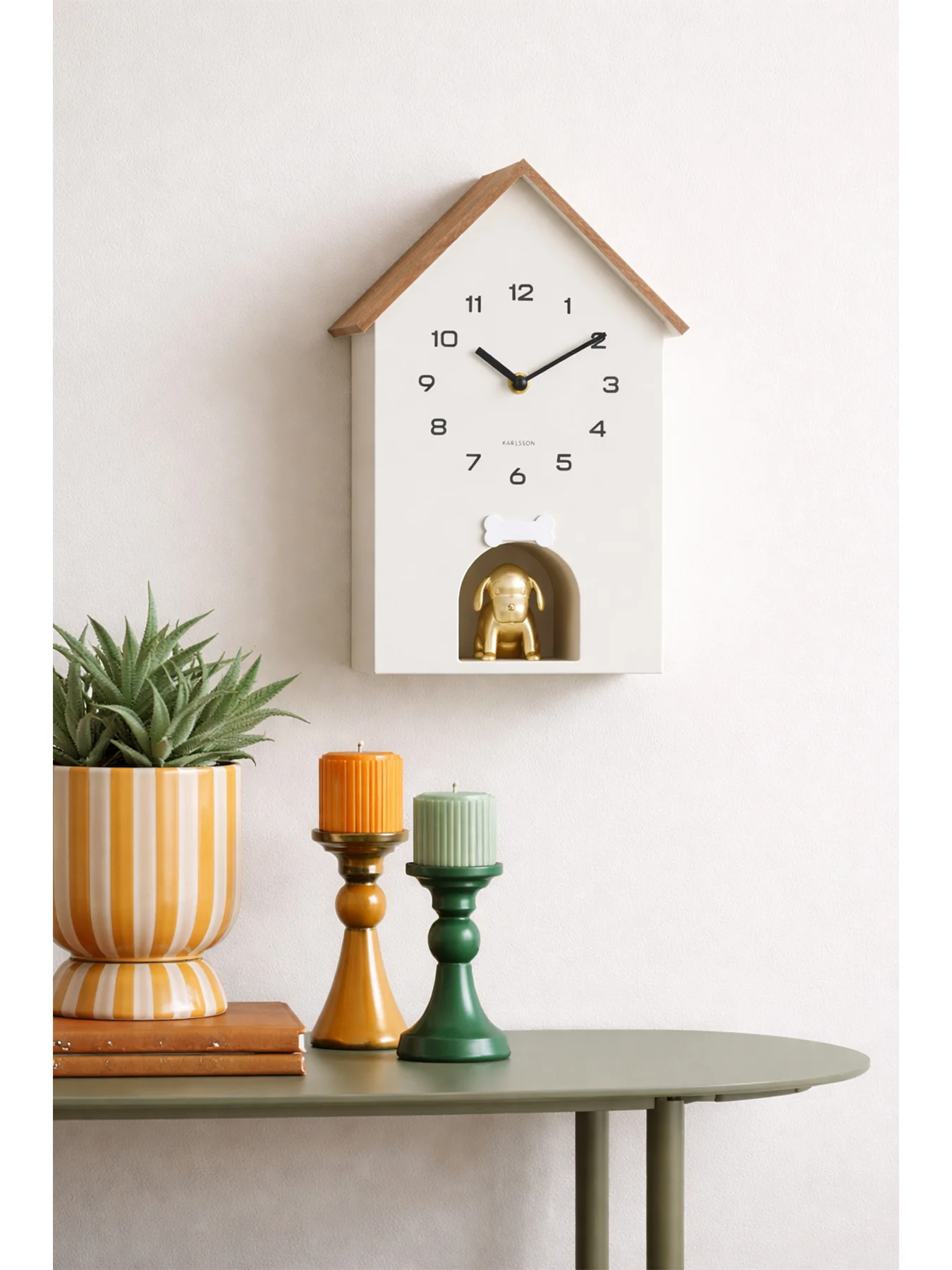 Dog House Wall Clock Grey - Image 3