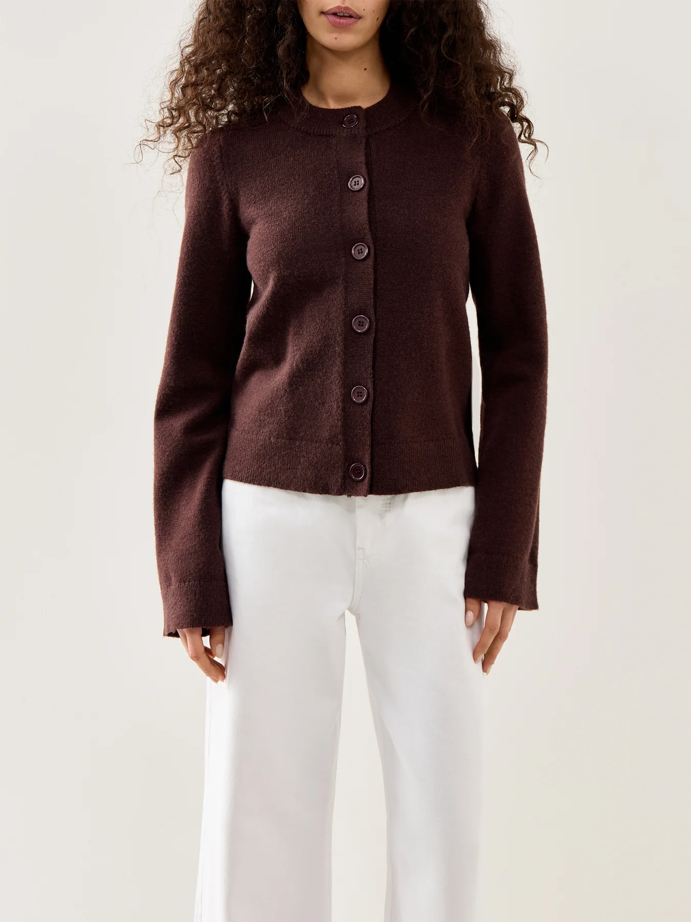 Katarina Knit Cardigan Brown - Image 4