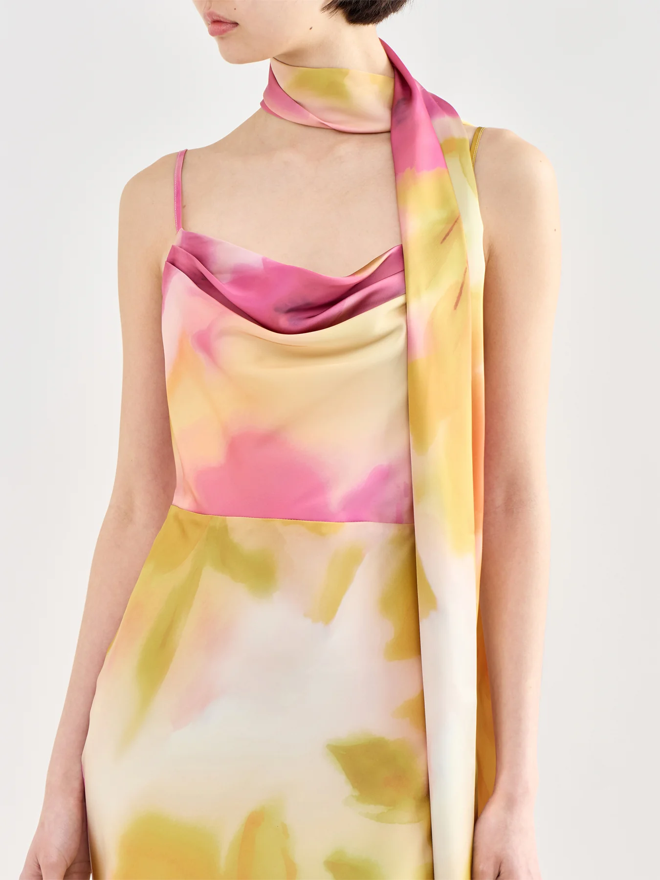 Keisha Scarf Maxi Dress Floral - Image 3