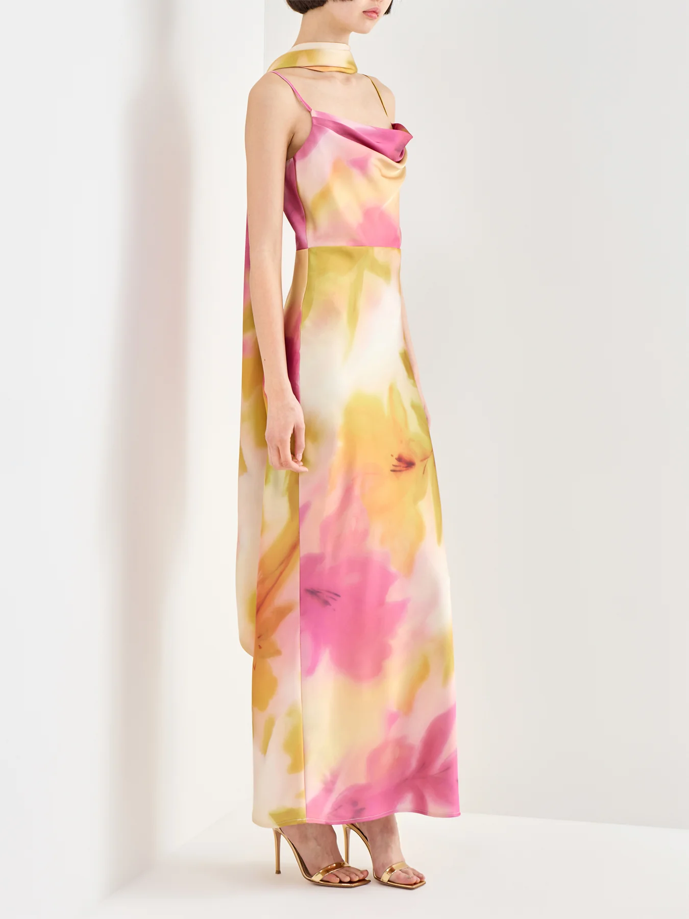 Keisha Scarf Maxi Dress Floral - Image 4