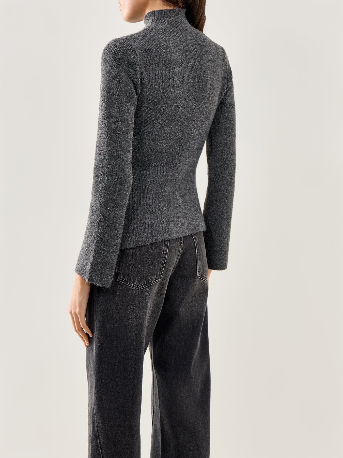 Odyssey A-Line Knit Top Grey - Image 5