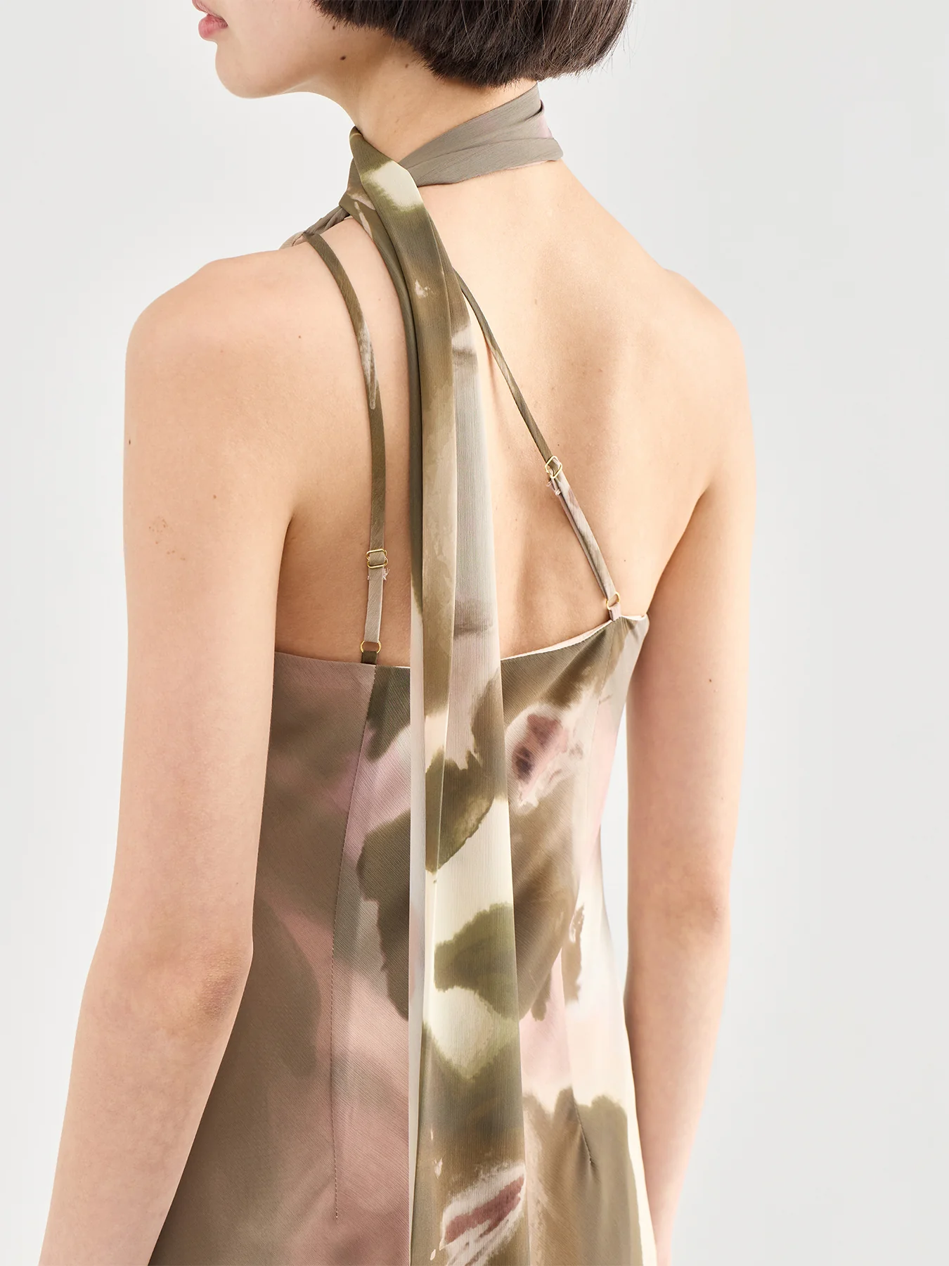 Sheree One Shoulder Chiffon Maxi Dress Floral - Image 3