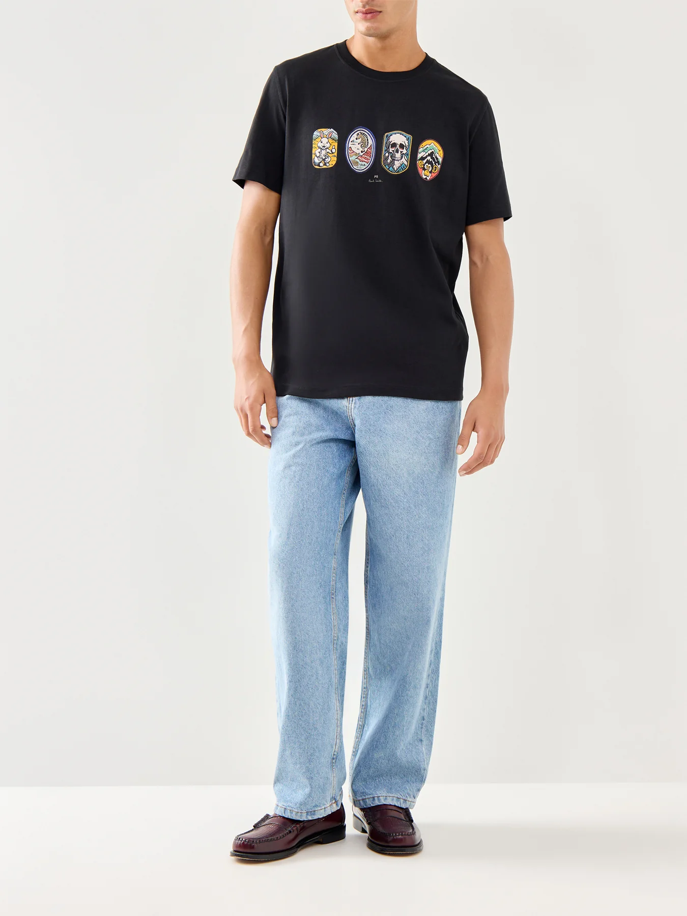 Badges Short Sleeves Tee Black - Image 2
