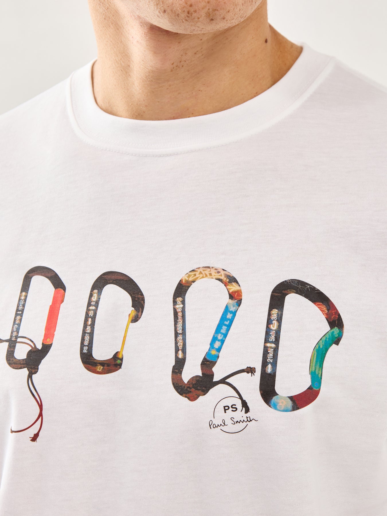 Carabiner T-Shirt White - Image 3