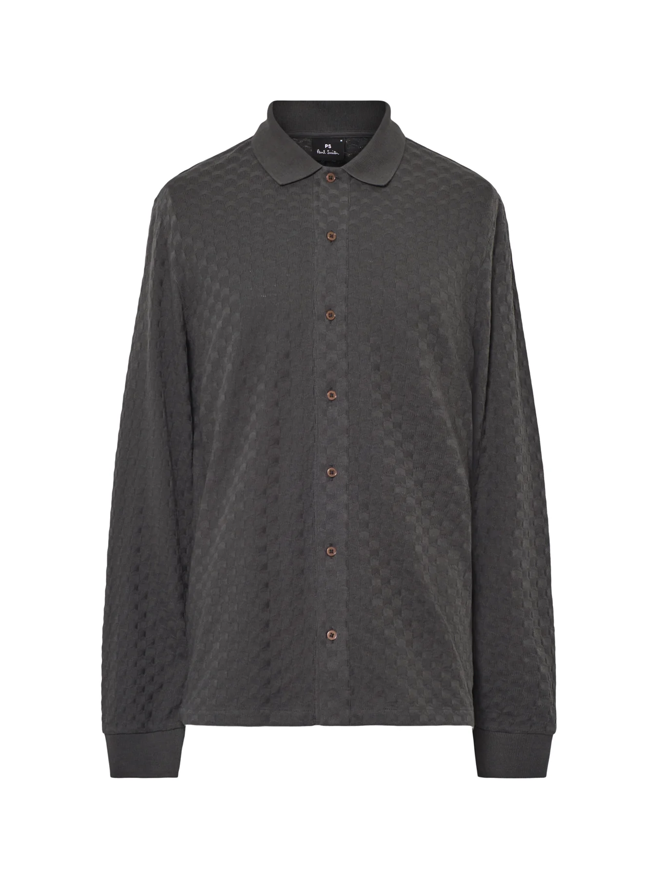 Knitted Texture Shirt Grey