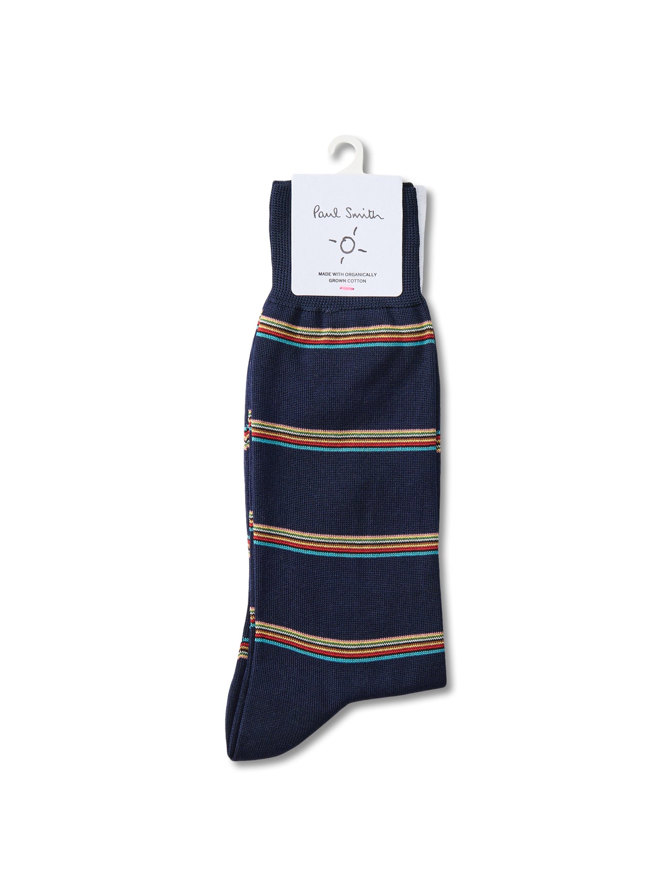Signature Block Socks Navy