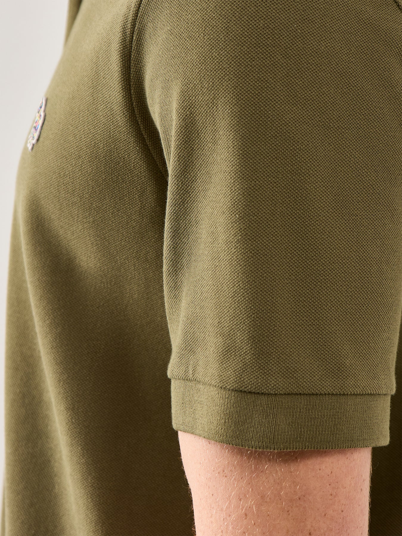 Zebra Detail Polo Shirt Green - Image 3