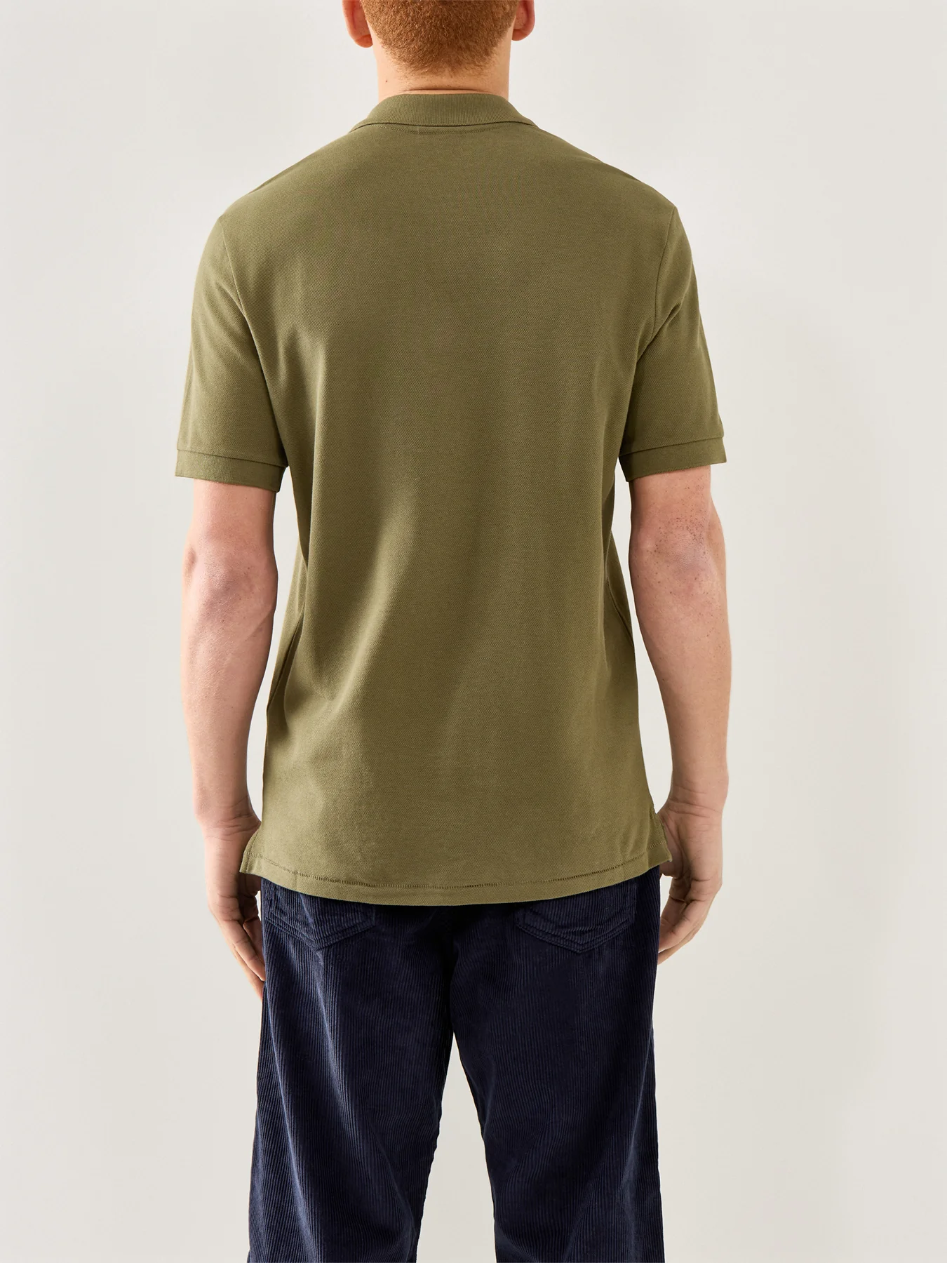 Zebra Detail Polo Shirt Green - Image 5