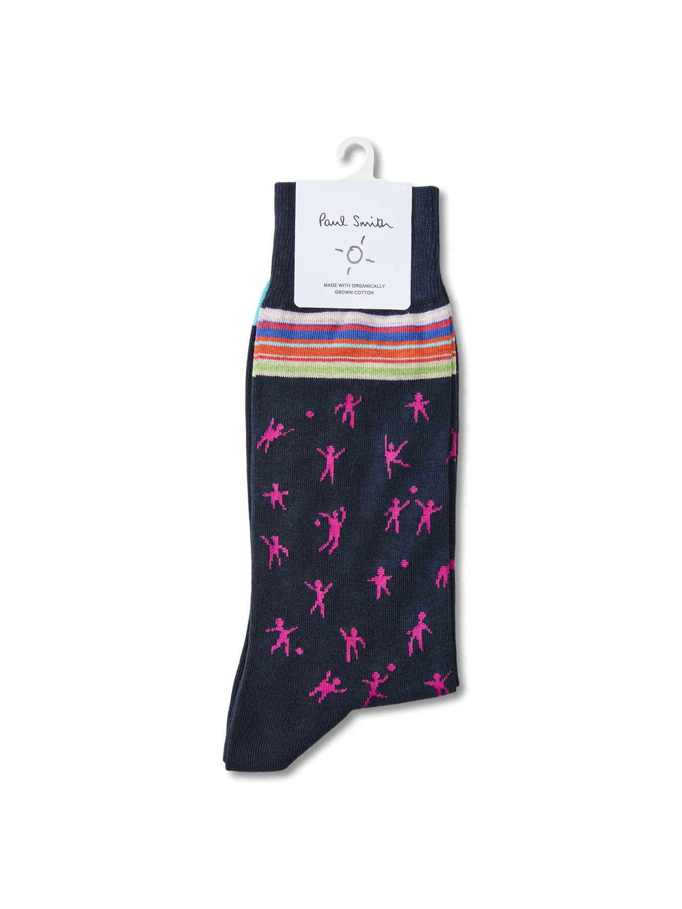 Patterned Socks Navy