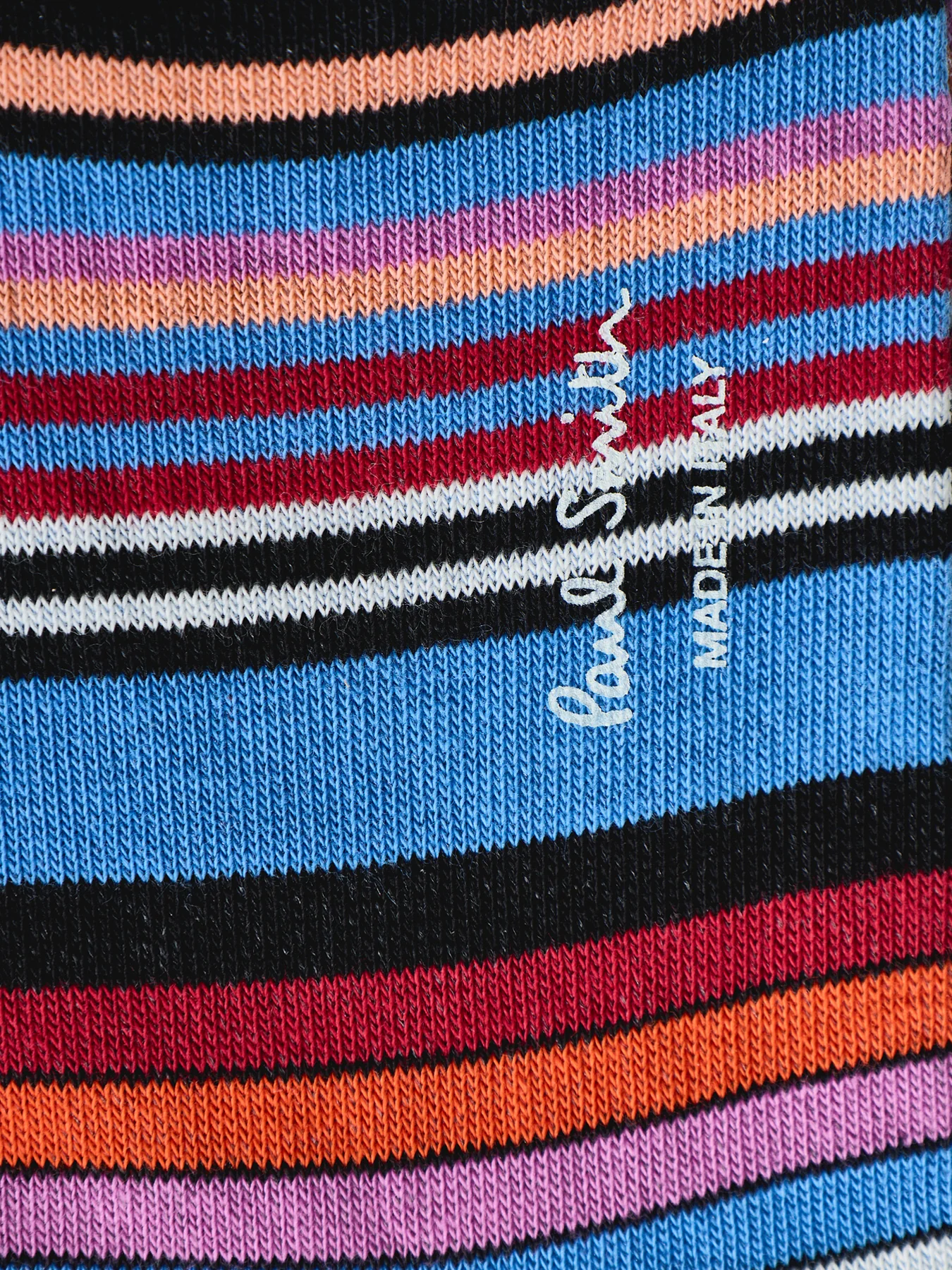 Striped Crew Socks Blue - Image 2