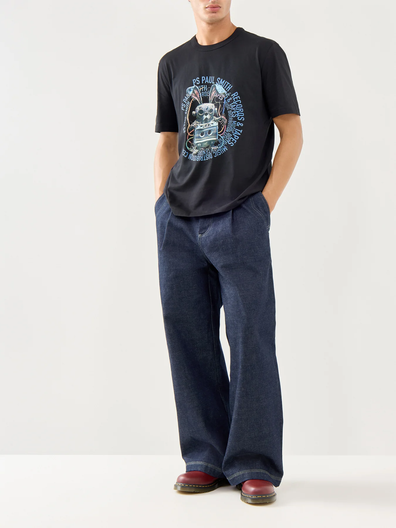 Tape Bunny Short Sleeves Tee Black - Image 2