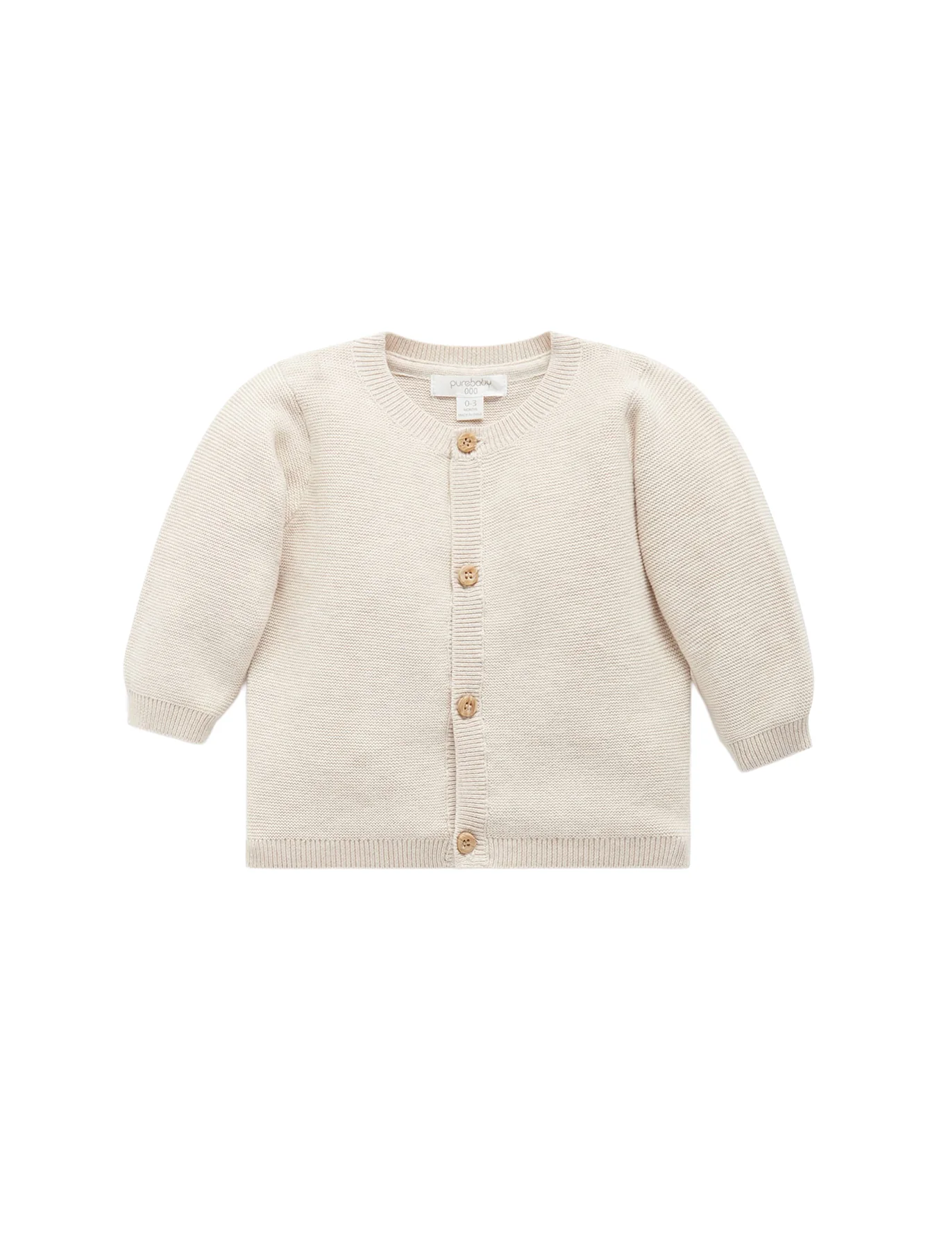 Textured Cardigan Pink Melange - Image 4