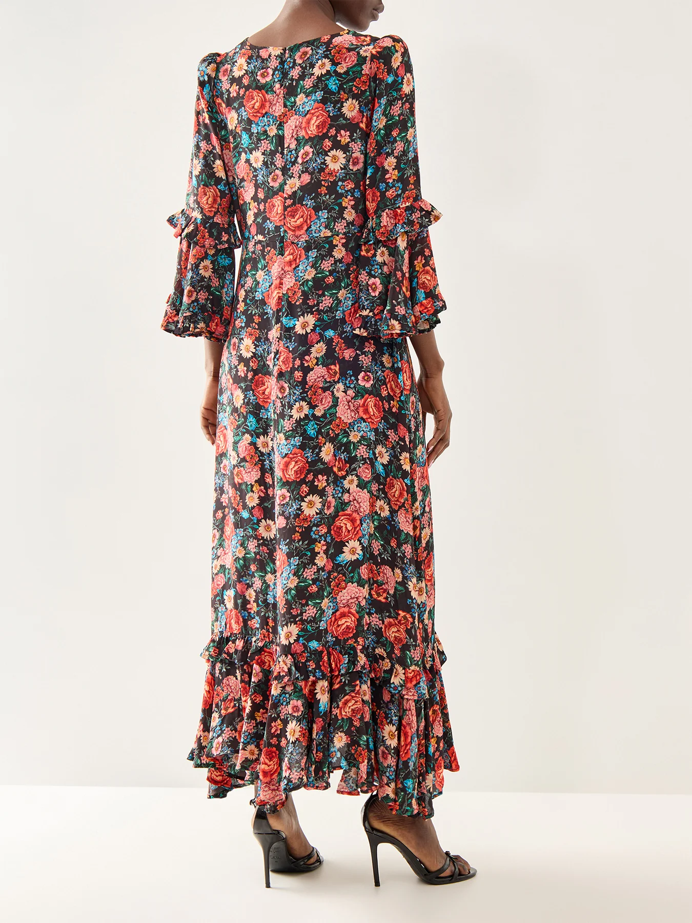 Claudia Dutch Print Maxi Blue - Image 5